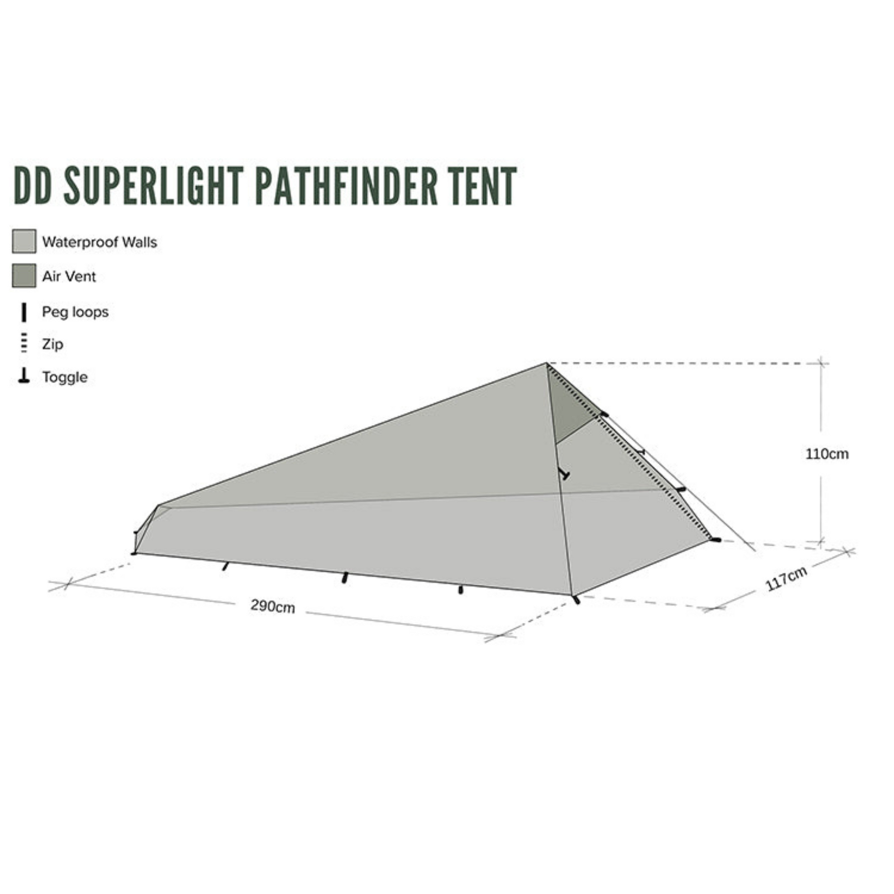 DD | SUPERLIGHT PATHFINDER TENT - Tenda