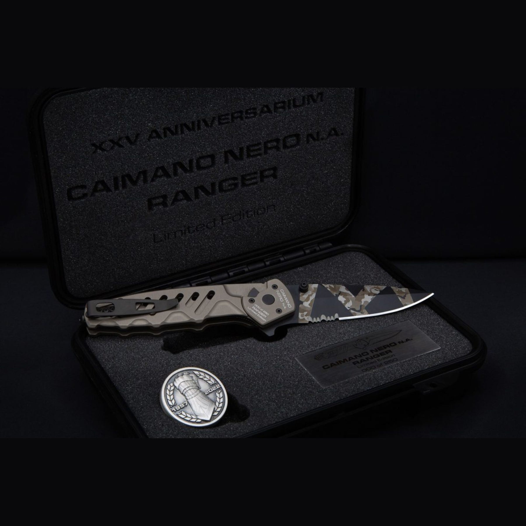 EXTREMA RATIO | CAIMANO NERO N.A. RANGER XXV ANNIVERSARIUM LIMITED EDITION