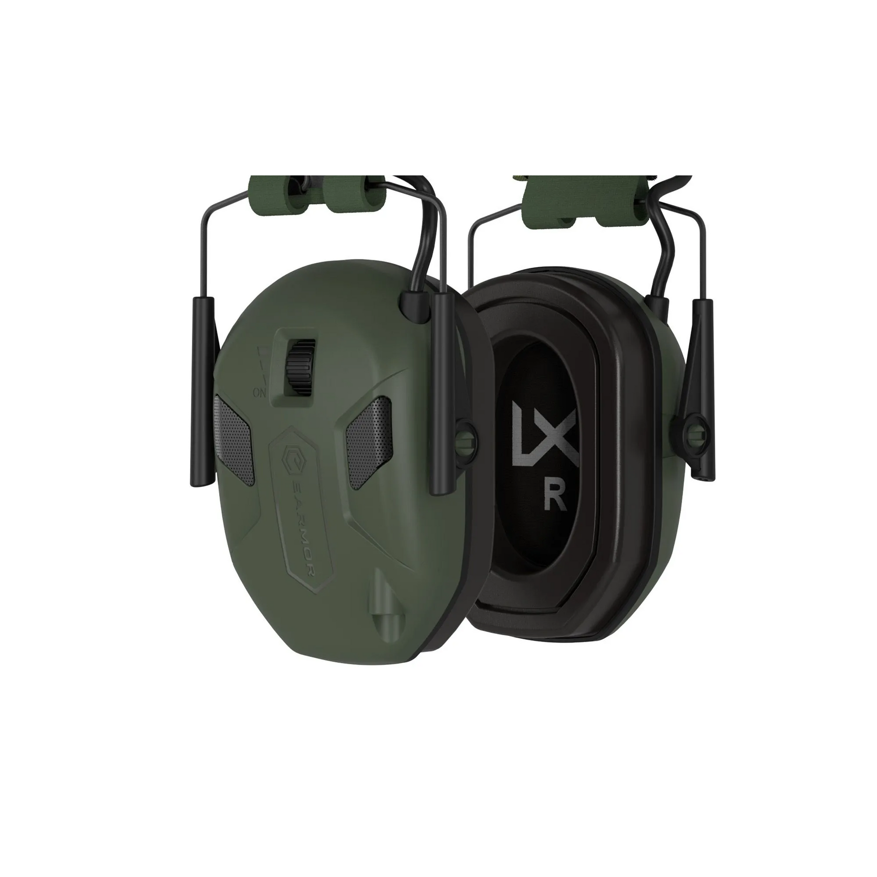 Wiley X WX Valor Comm Shooting Range Kit 3553SRK, set per poligono con occhiali balistici VAPOR con 3 lenti intercambiabili (arancione, trasparente, gialla) e cuffie antirumore verde oliva, su backpacco.it