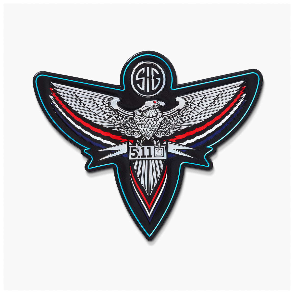PATCH VELCRO 5.11 PVC - SIG SAUER x 5.11 CHROME EAGLE - BackPacco - BP-5.11-6890226AON-999
