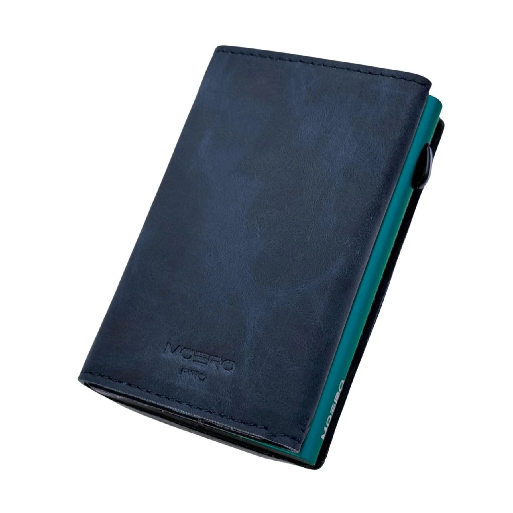 MOERO | PRO ZIP VINTAGE BLUE - OIL GREEN - Wallet