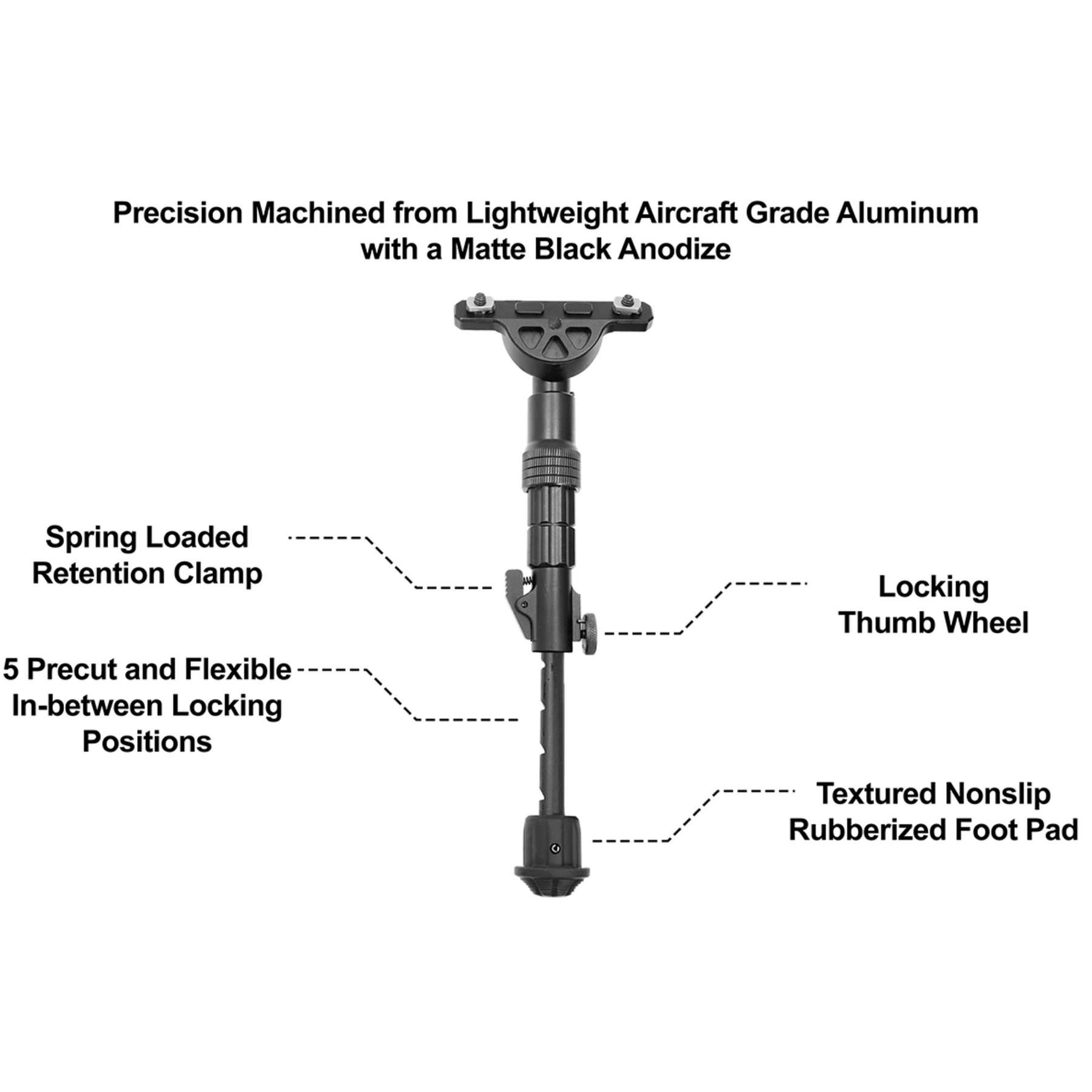 UTG | M-LOK RECON FLEX BIPOD - Bipiede M-LOK