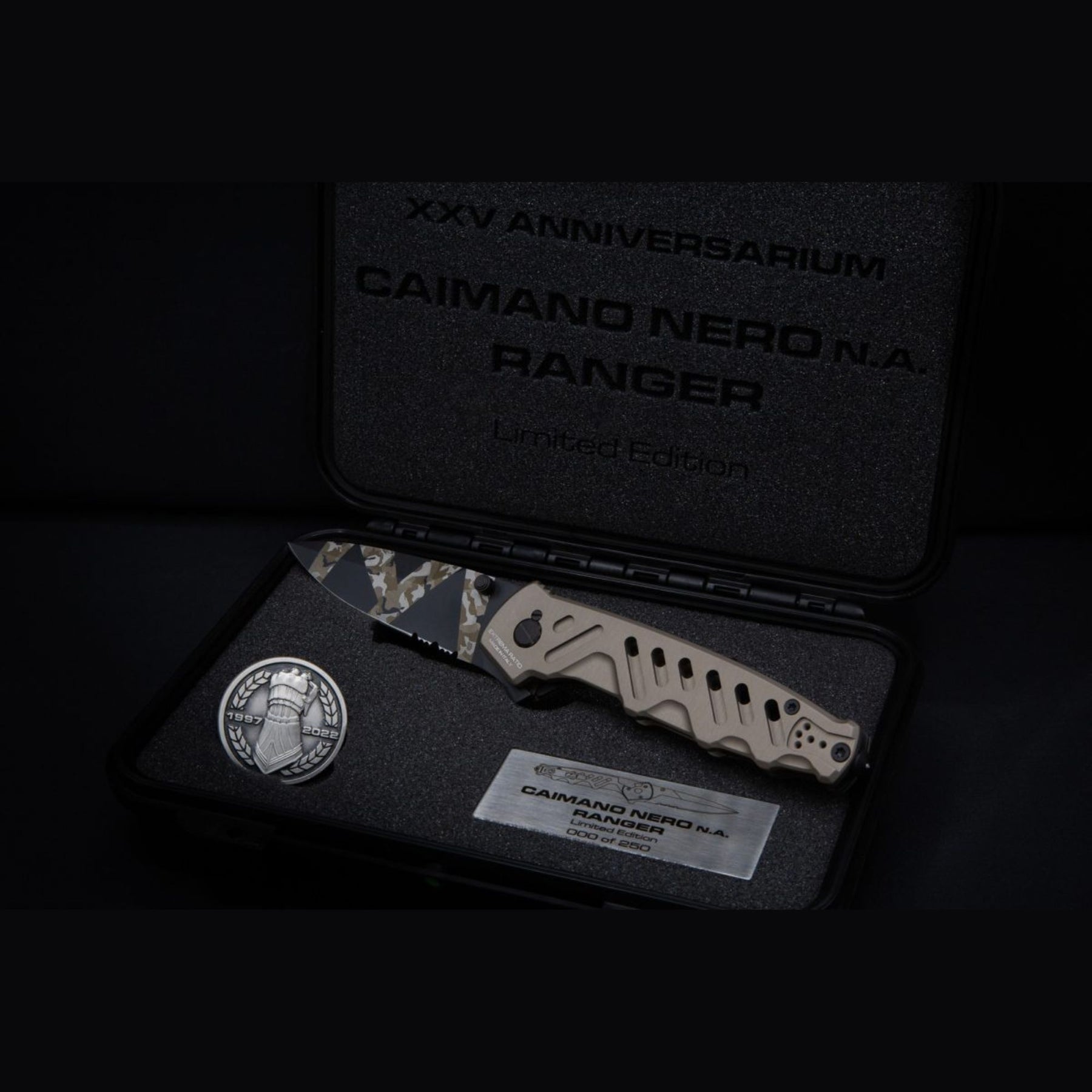 EXTREMA RATIO | CAIMANO NERO N.A. RANGER XXV ANNIVERSARIUM LIMITED EDITION