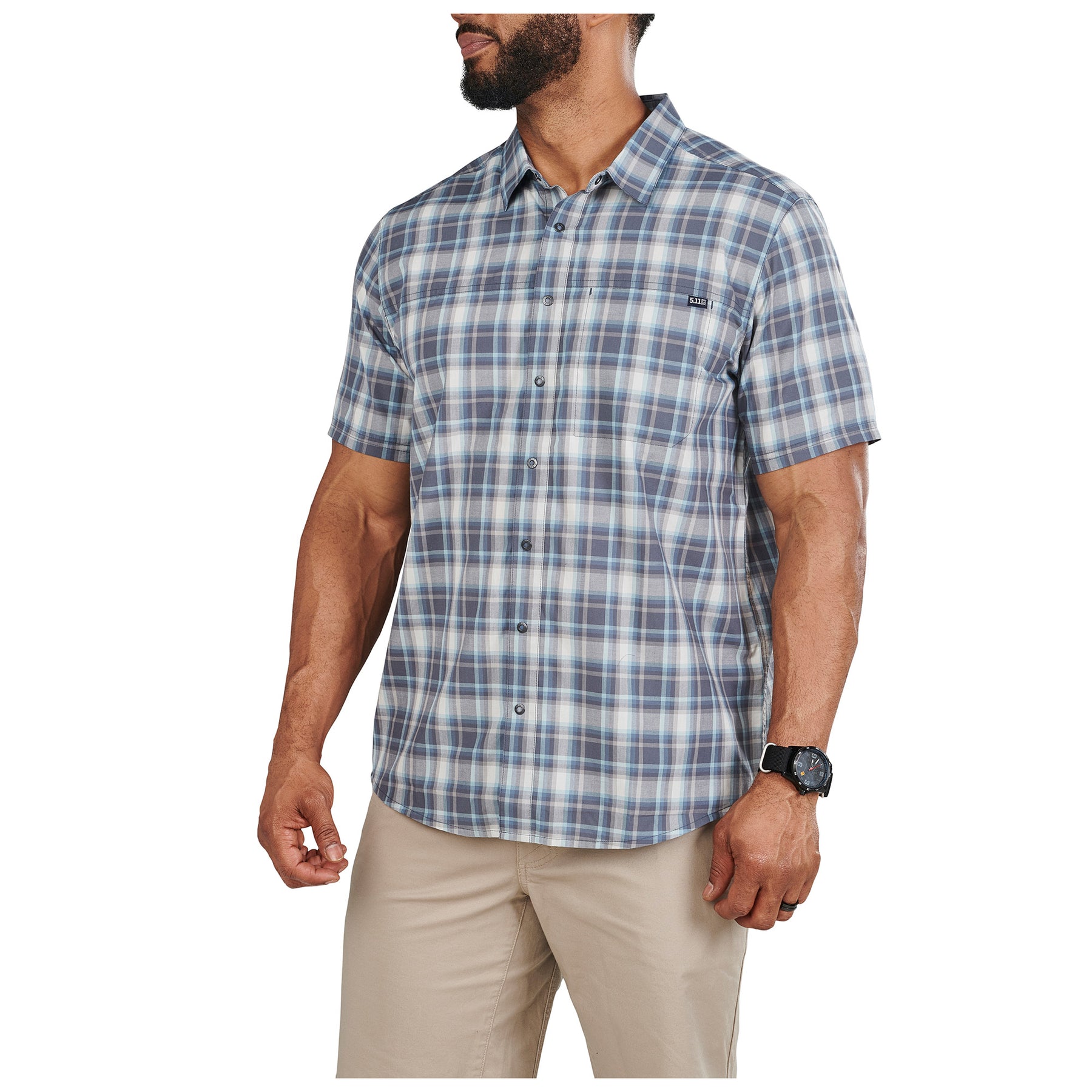 5.11 | WYATT SHORT SLEEVE PLAID SHIRT - Camicia