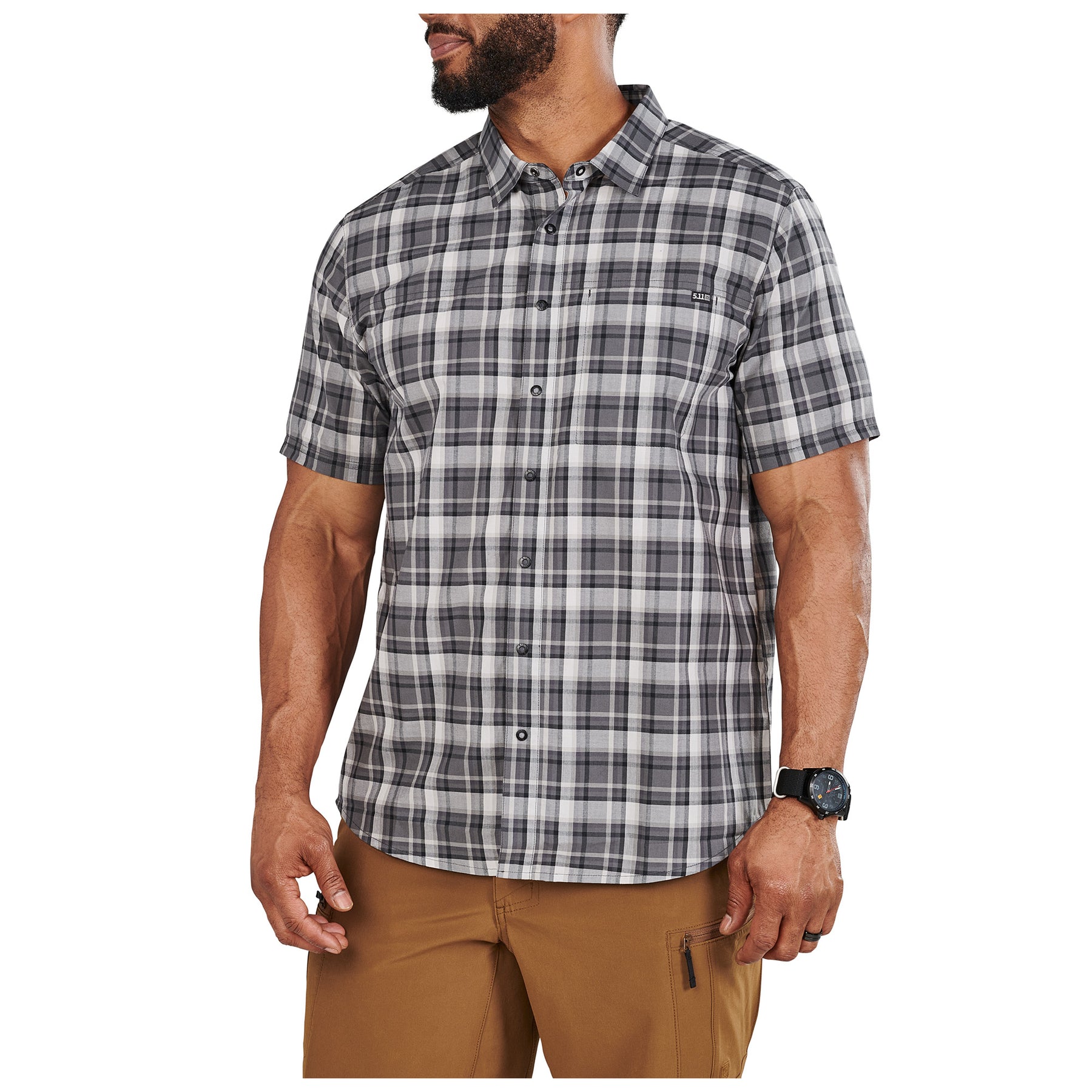 5.11 | WYATT SHORT SLEEVE PLAID SHIRT - Camicia