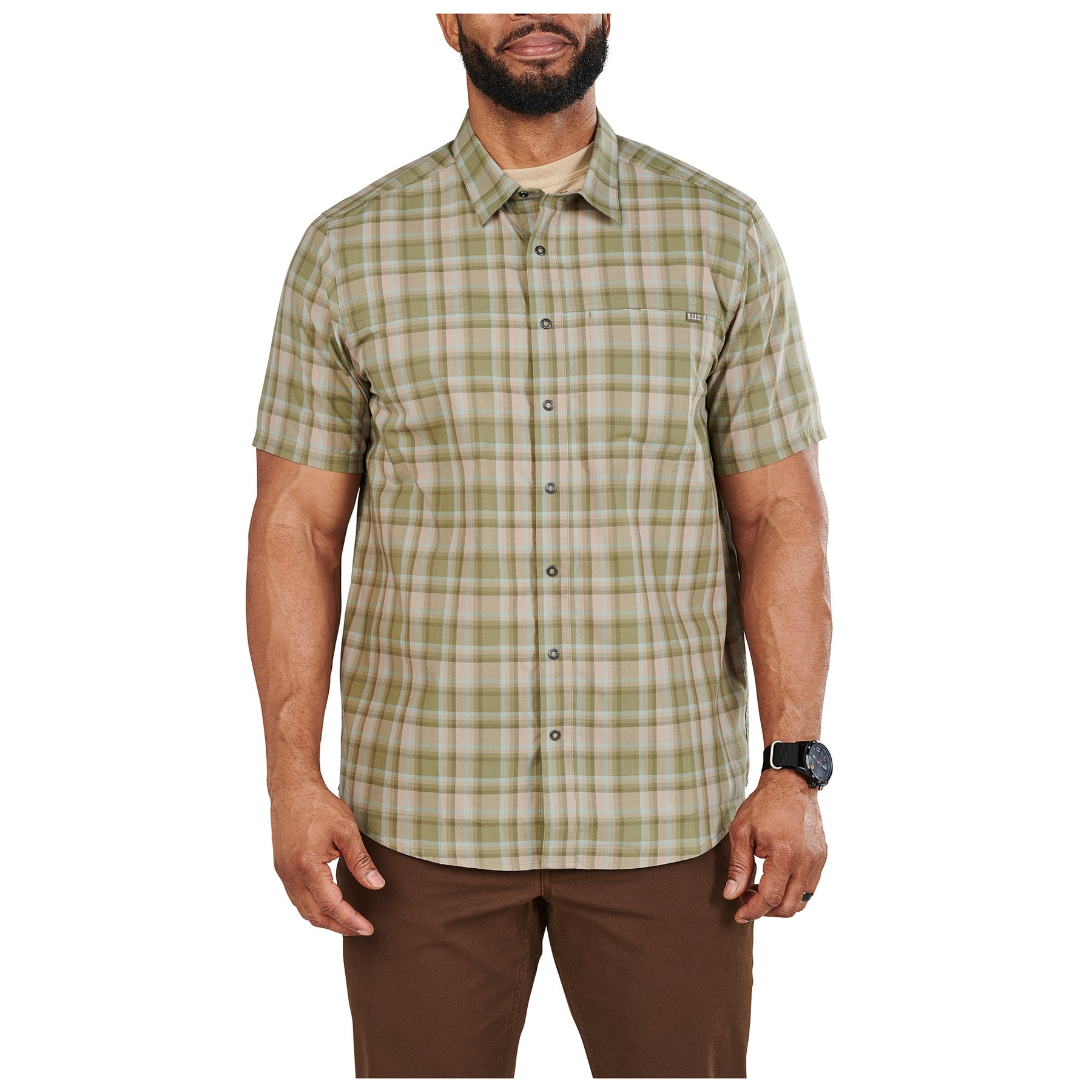 5.11 | WYATT SHORT SLEEVE PLAID SHIRT - Camicia