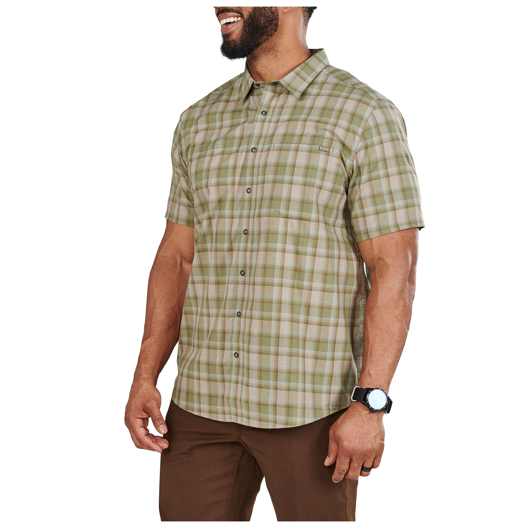 5.11 | WYATT SHORT SLEEVE PLAID SHIRT - Camicia