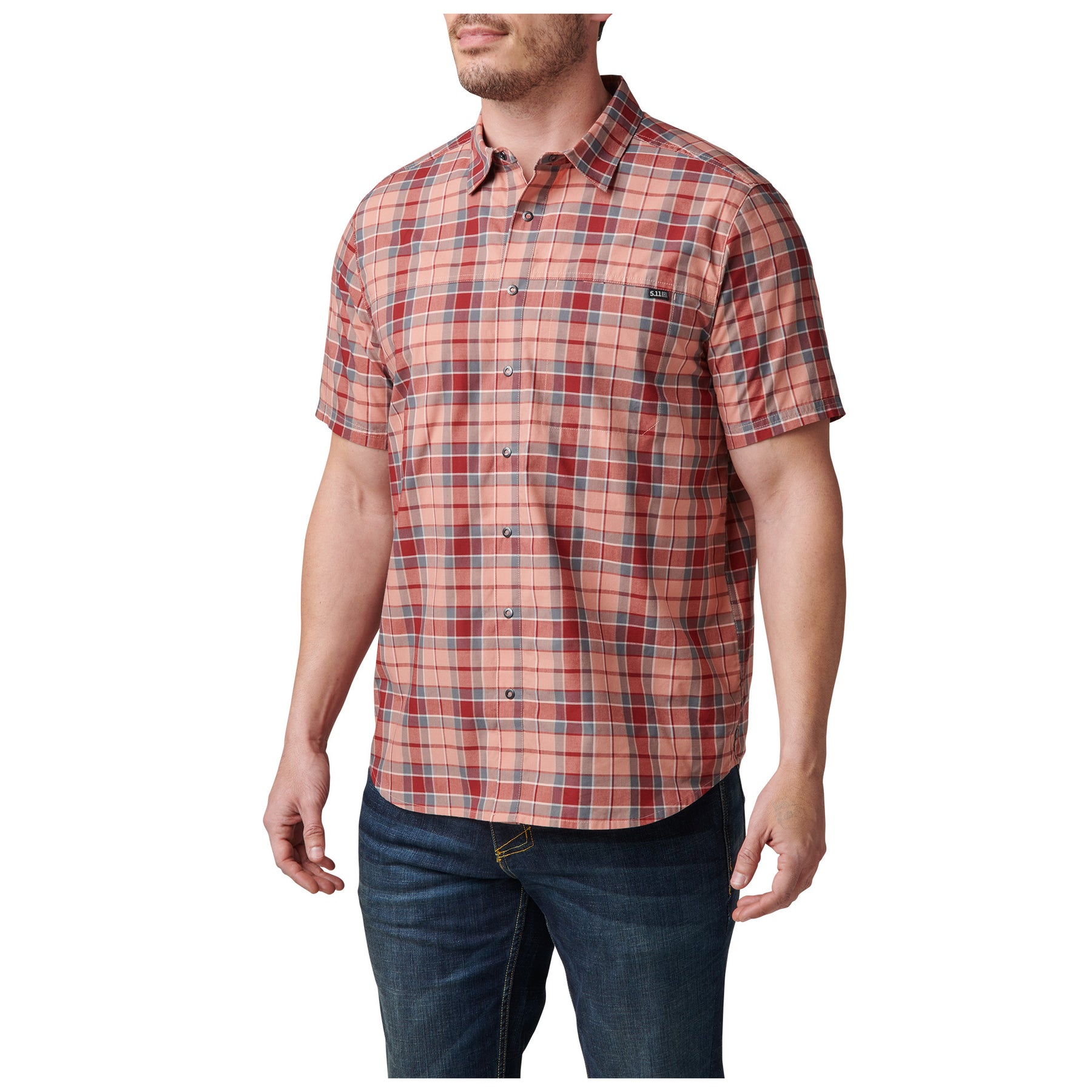 5.11 | WYATT SHORT SLEEVE PLAID SHIRT - Camicia