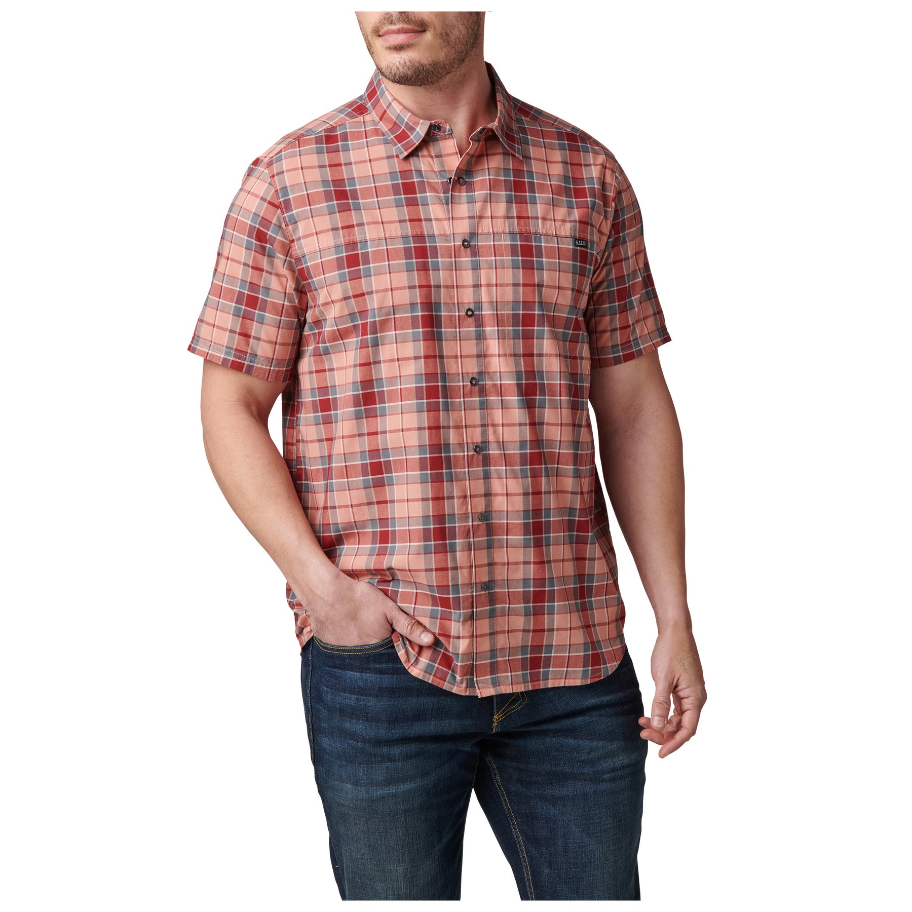 5.11 | WYATT SHORT SLEEVE PLAID SHIRT - Camicia