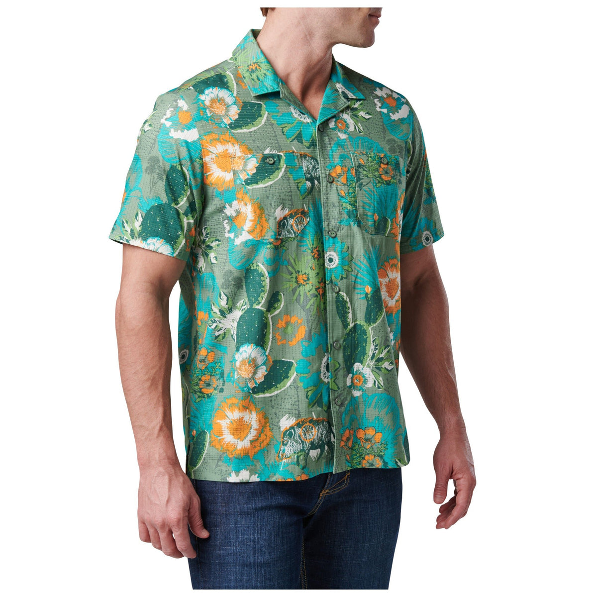 5.11 | HOG HUNTER'S SHORT SLEEVE SHIRT - Desert Sage - BackPacco - BP-5.11-71225-967-XS
