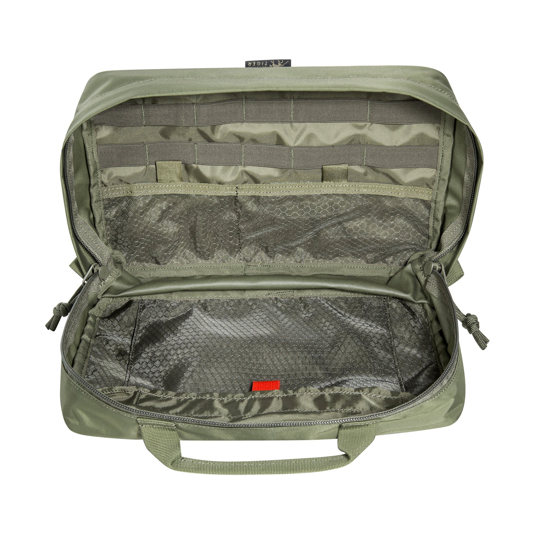 Borsa tattica TASMANIAN TIGER MULTIPURPOSE POUCH VL con maniglia superiore, con patch identificativa - ideale per organizzare attrezzatura militare, outdoor o EDC, su backpacco.it