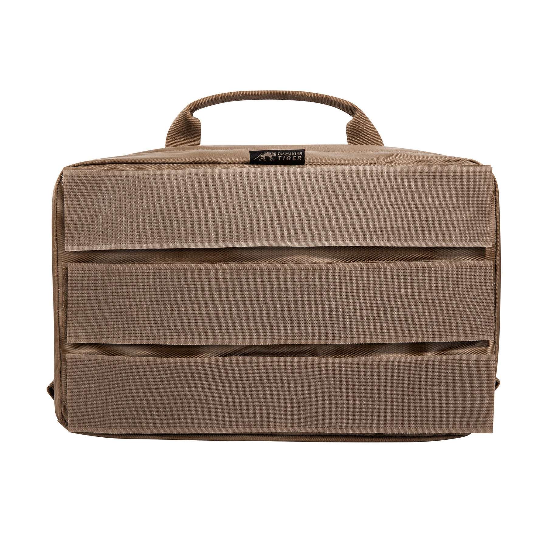 Borsa tattica TASMANIAN TIGER MULTIPURPOSE POUCH VL con maniglia superiore, con patch identificativa - ideale per organizzare attrezzatura militare, outdoor o EDC, su backpacco.it