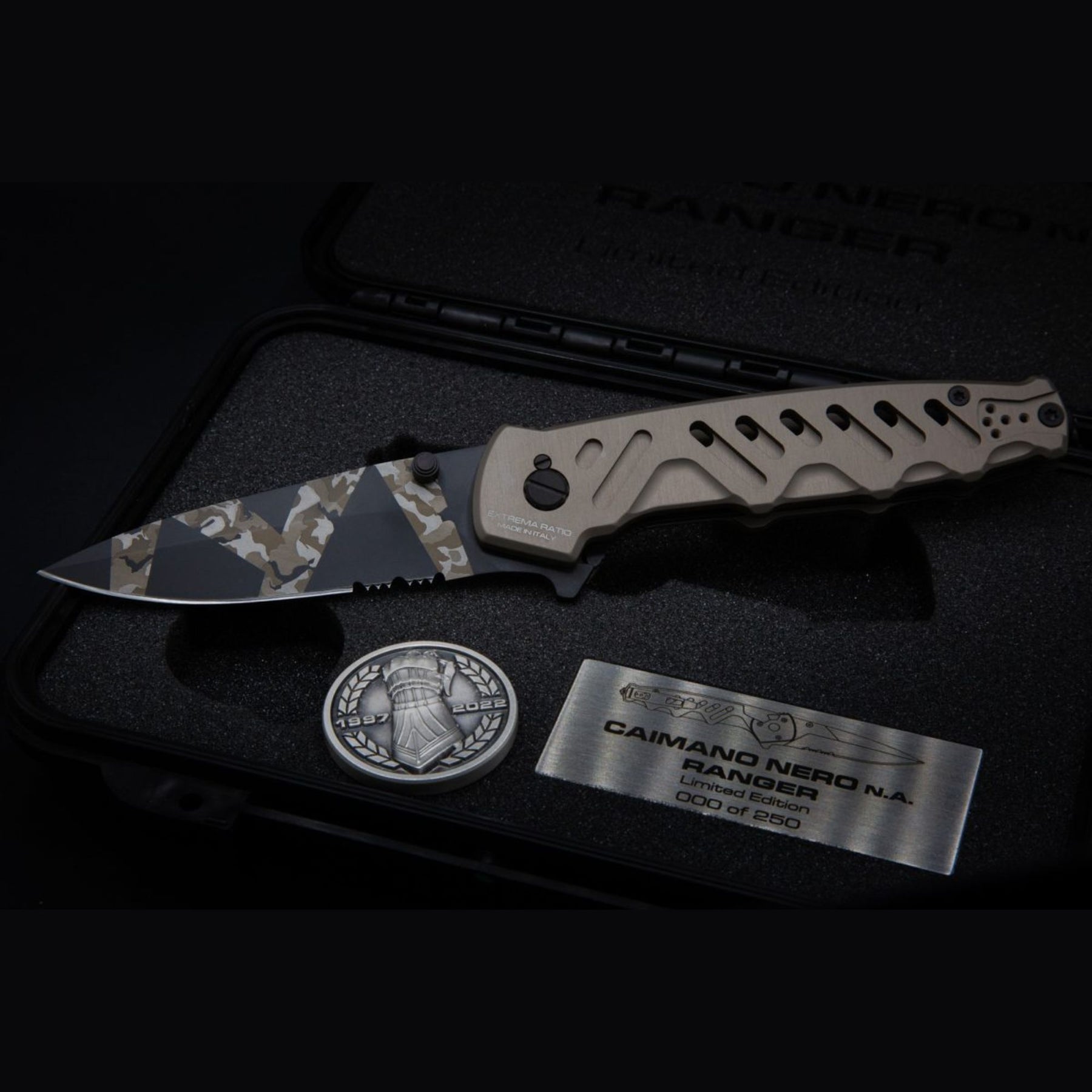 EXTREMA RATIO | CAIMANO NERO N.A. RANGER XXV ANNIVERSARIUM LIMITED EDITION