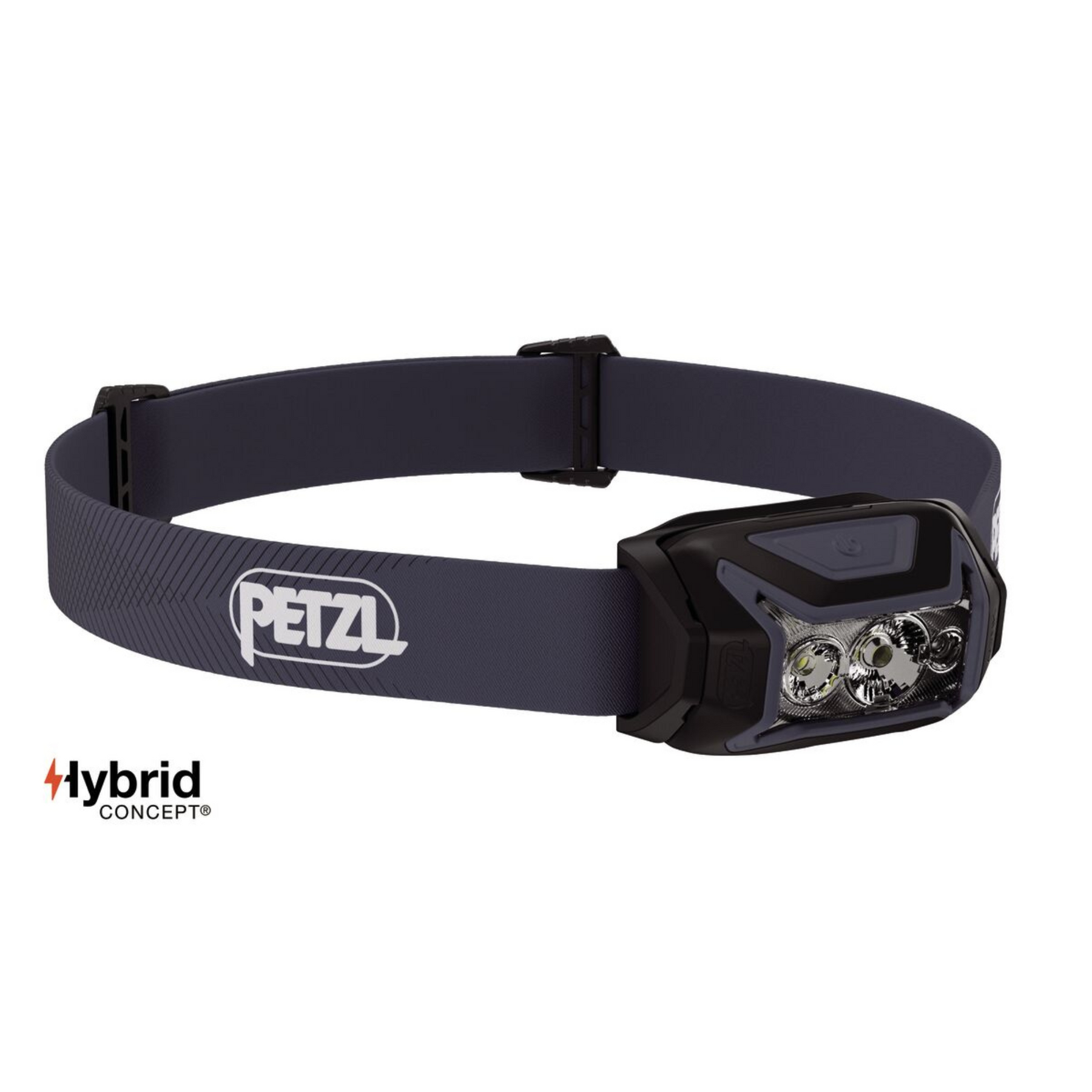 Petzl Actik torcia frontale Hybrid Concept 450 lumens, lampada da testa per trekking, alpinismo e outdoor, illuminazione potente e versatile, su backpacco.it