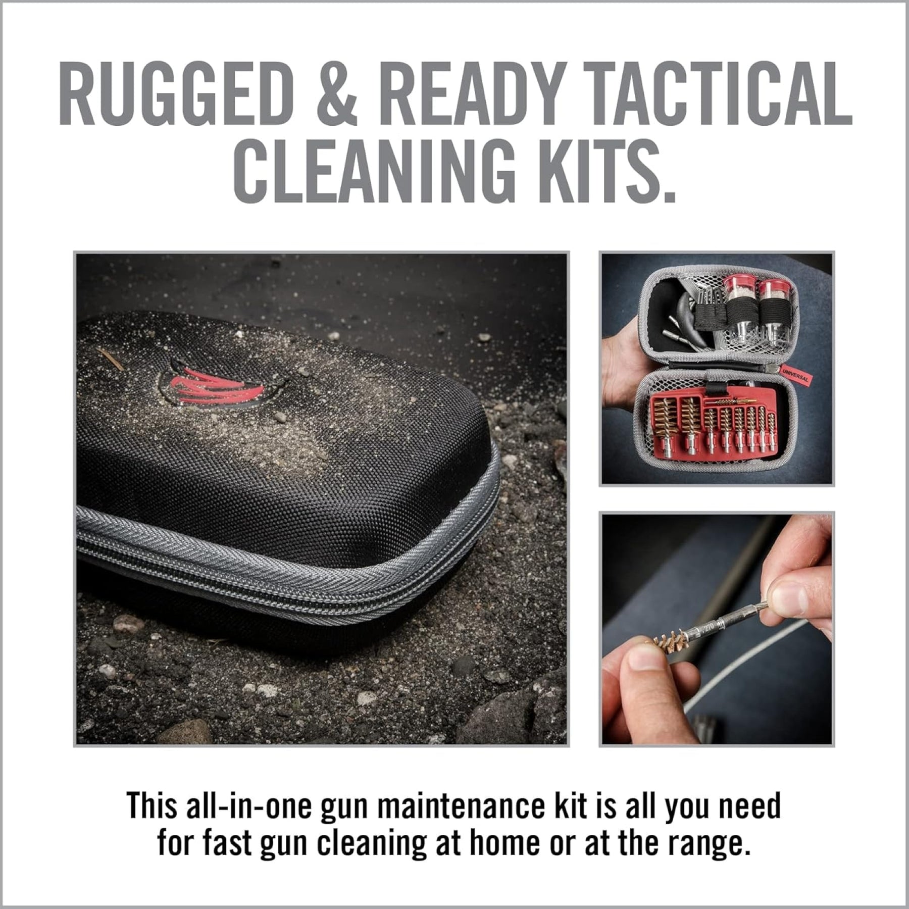 REAL AVID | GUN BOSS UNIVERSAL TACTICAL CLEANING KIT - Kit di pulizia universale