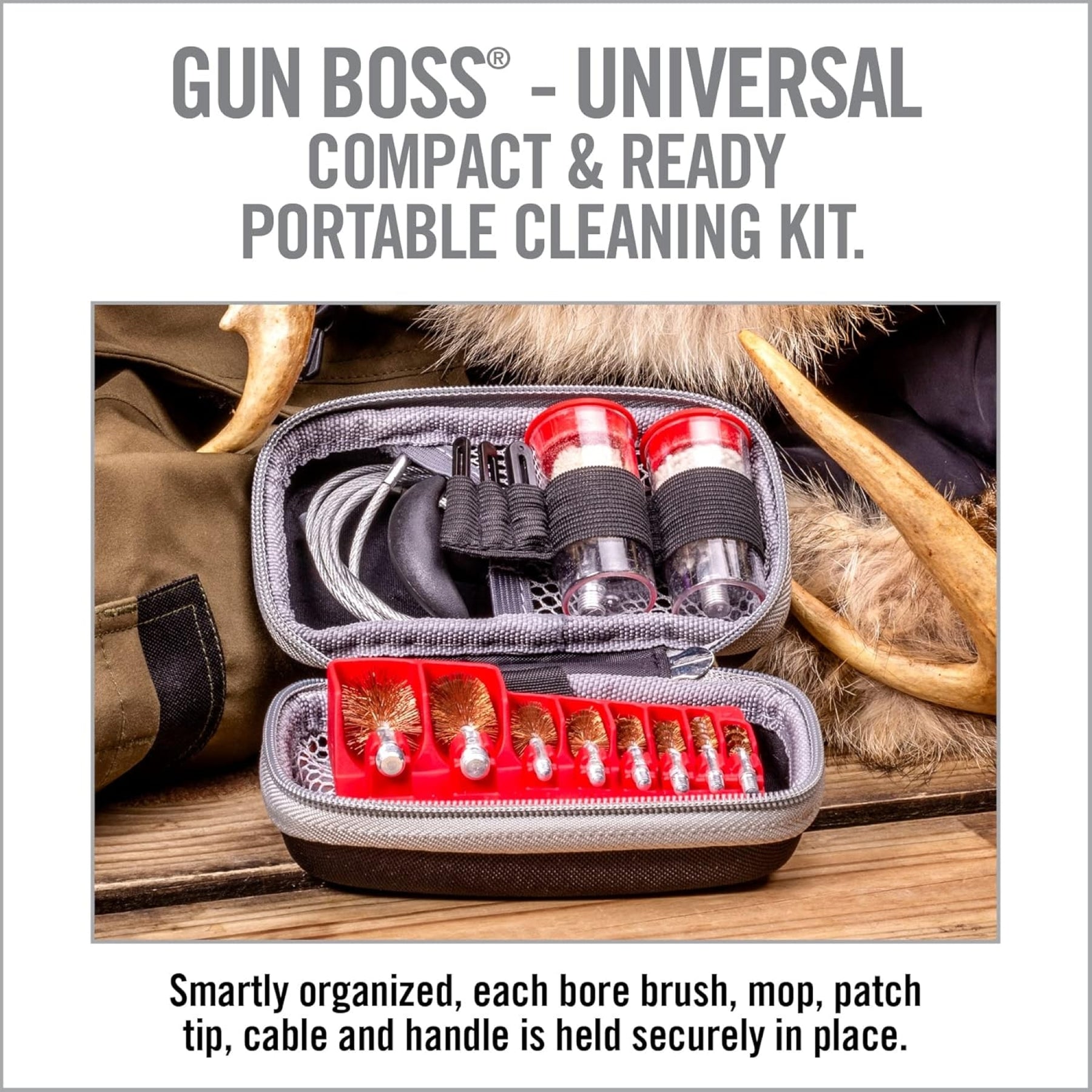 REAL AVID | GUN BOSS UNIVERSAL TACTICAL CLEANING KIT - Kit di pulizia universale