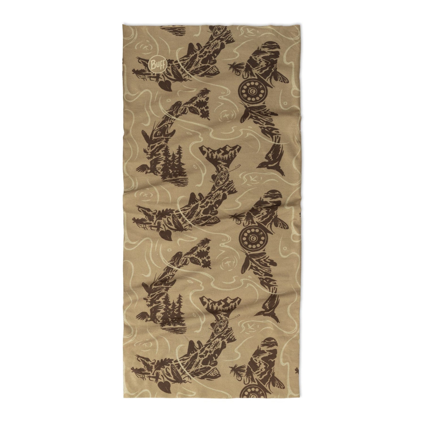 BUFF | COOLNET UV NECKWEAR - LAKE RIVER KHAKI - Scaldacollo con protezione solare