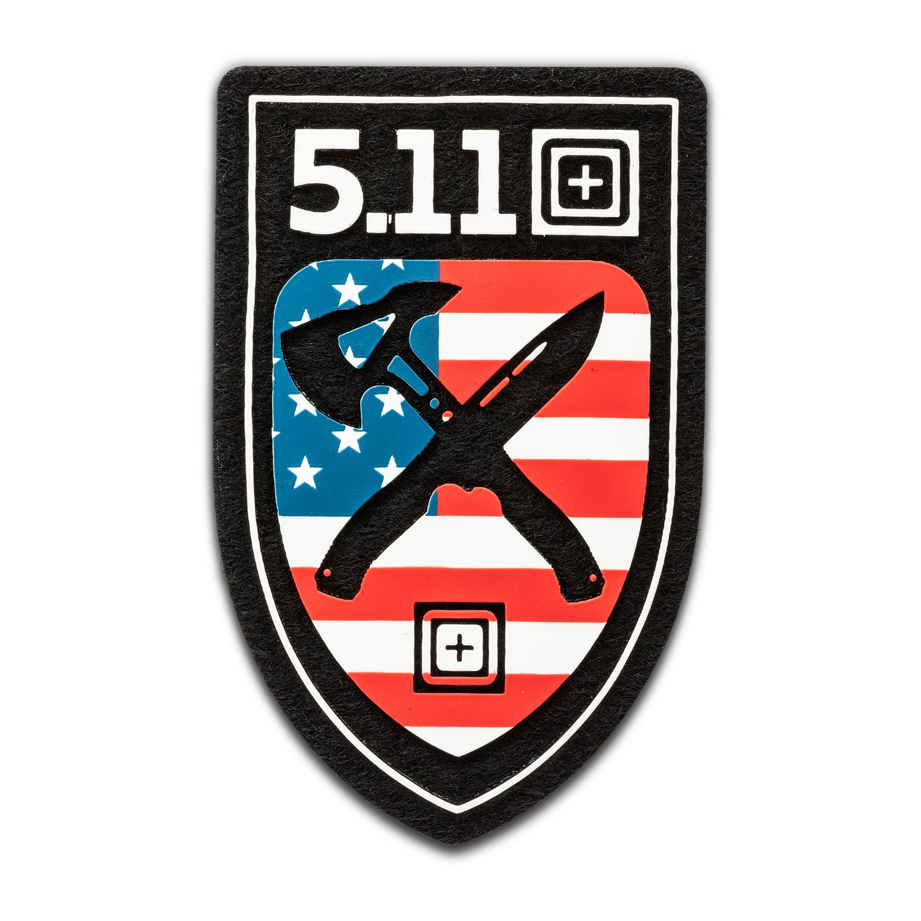 PATCH VELCRO 5.11 PVC- AXE AND BLADE CREST