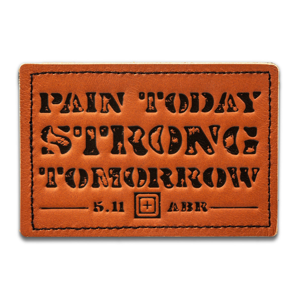 PATCH VELCRO 5.11 IN CUOIO - STRONG TOMORROW - BackPacco - BP-5.11-92271