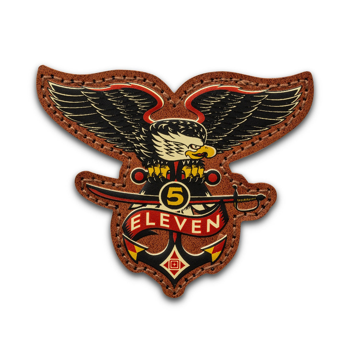PATCH VELCRO 5.11 IN CUOIO - EAGLE AND SWORD - BackPacco - BP-5.11-92288