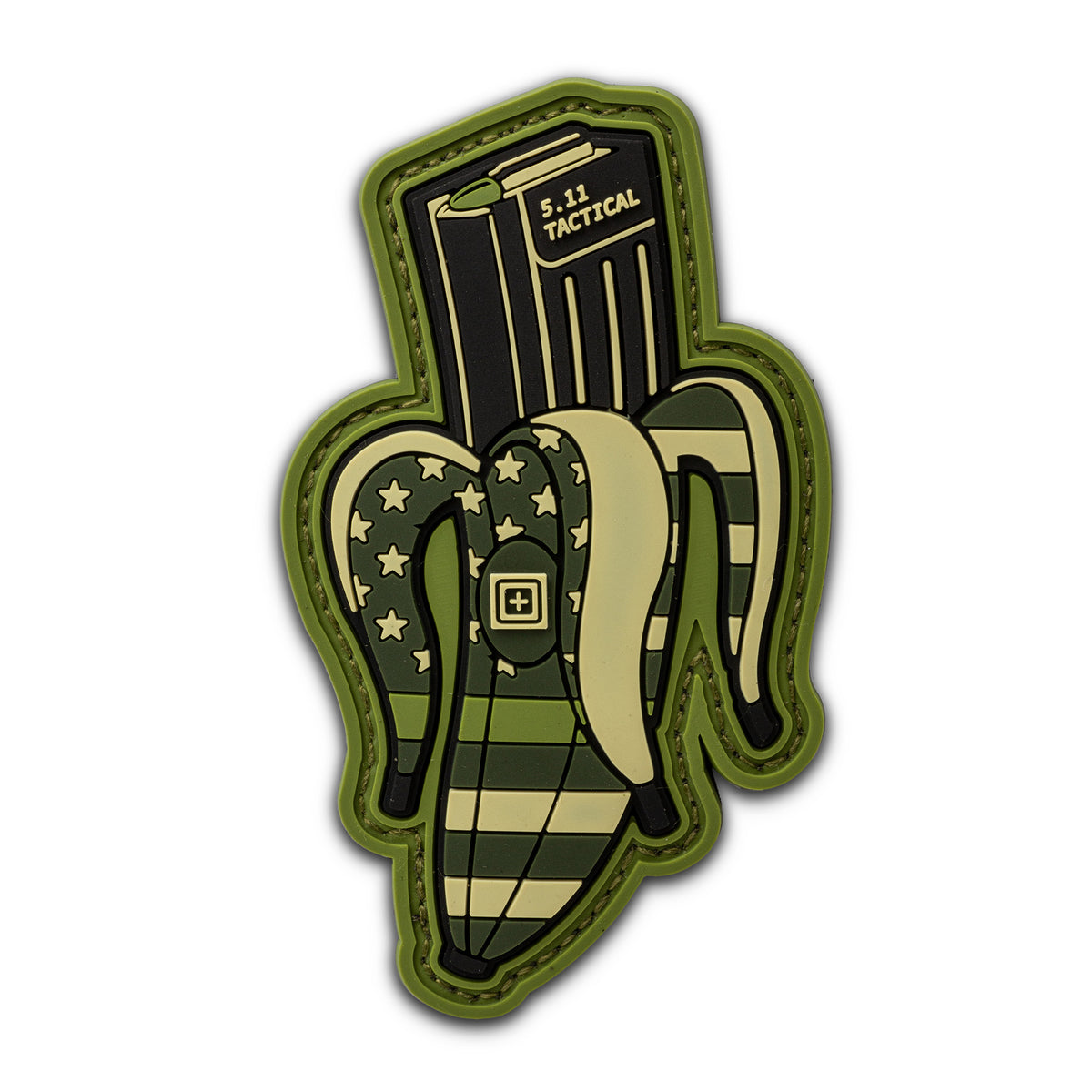 PATCH VELCRO 5.11 PVC - BANANA MAG DRAB USA - BackPacco - BP-5.11-92291