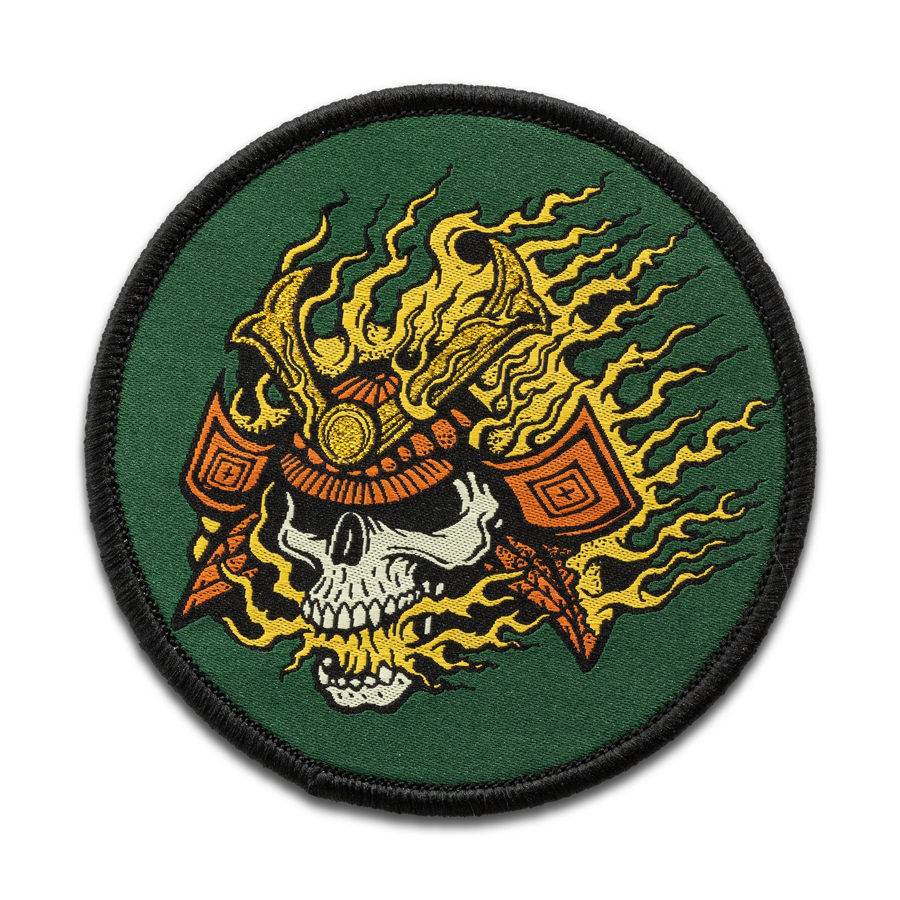 PATCH VELCRO 5.11 RICAMATA - FLAMING SKULL