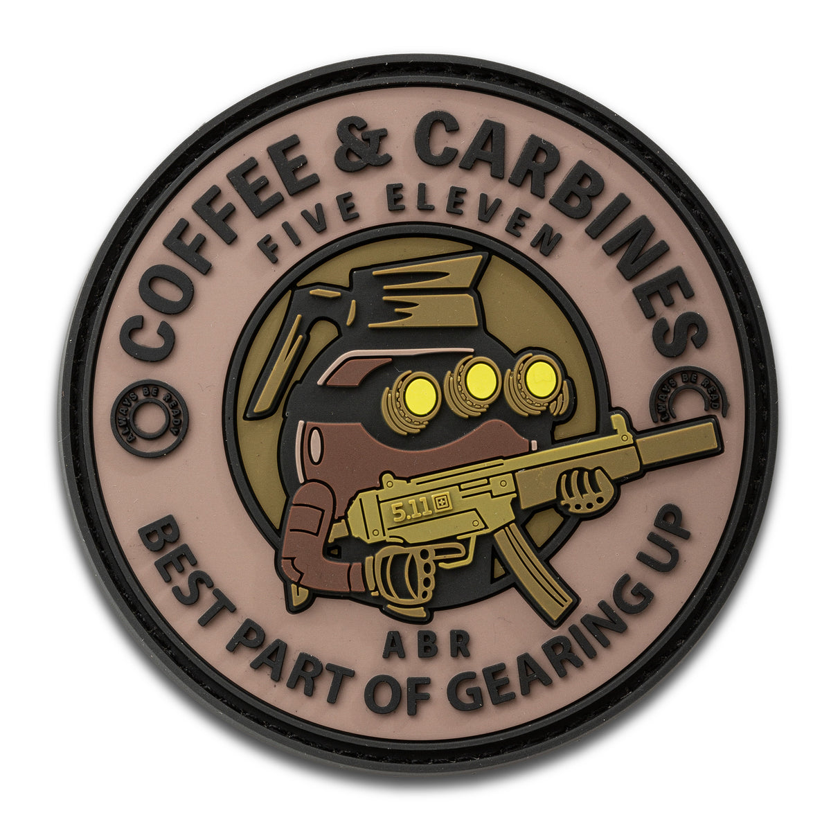 PATCH VELCRO 5.11 PVC - COFFEE & CARBINES - BackPacco - BP-5.11-92499AAT