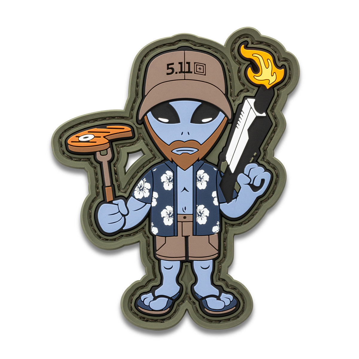 5.11 | PATCH VELCRATA PVC - R&R ALIEN - BackPacco - BP-5.11-92521-678