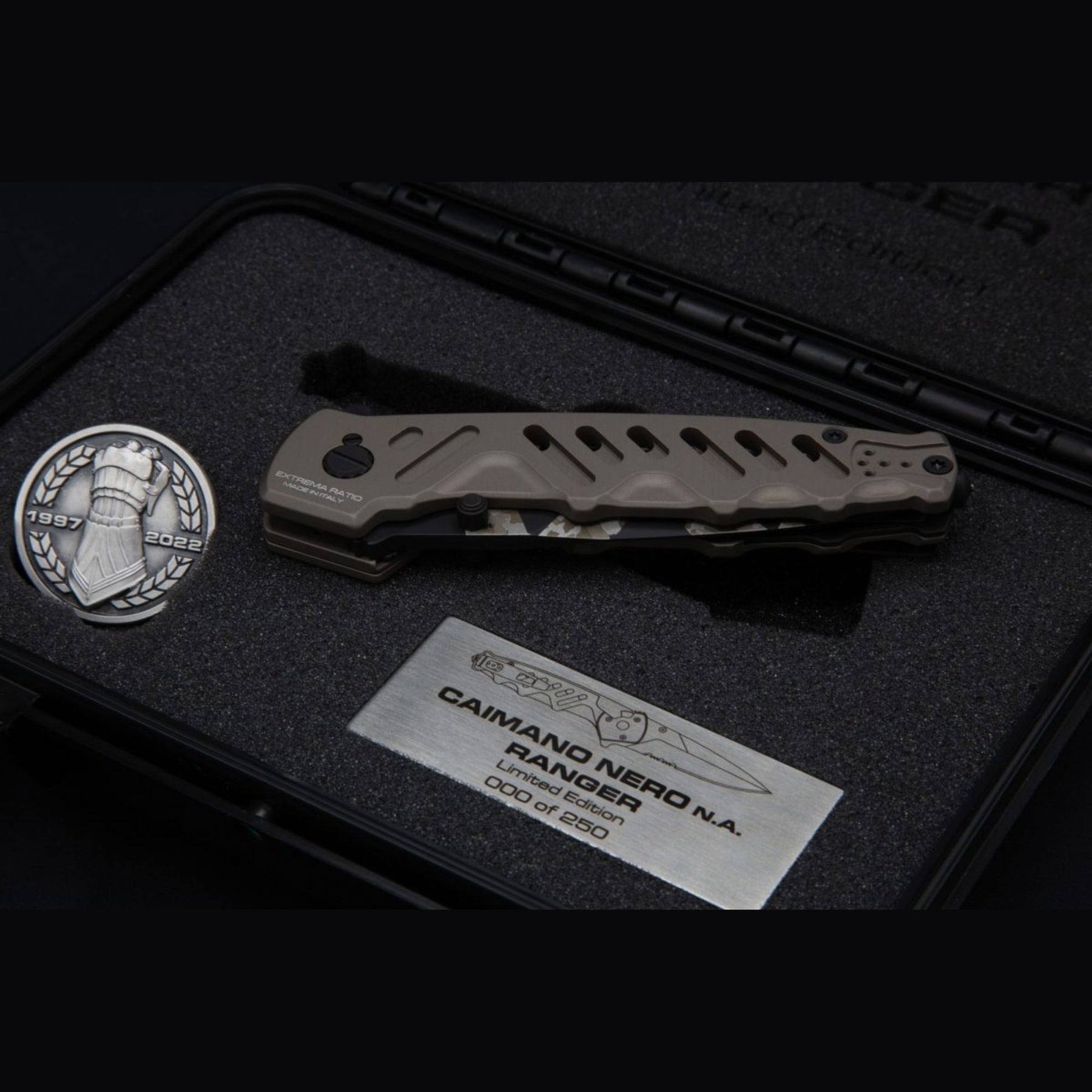 EXTREMA RATIO | CAIMANO NERO N.A. RANGER XXV ANNIVERSARIUM LIMITED EDITION