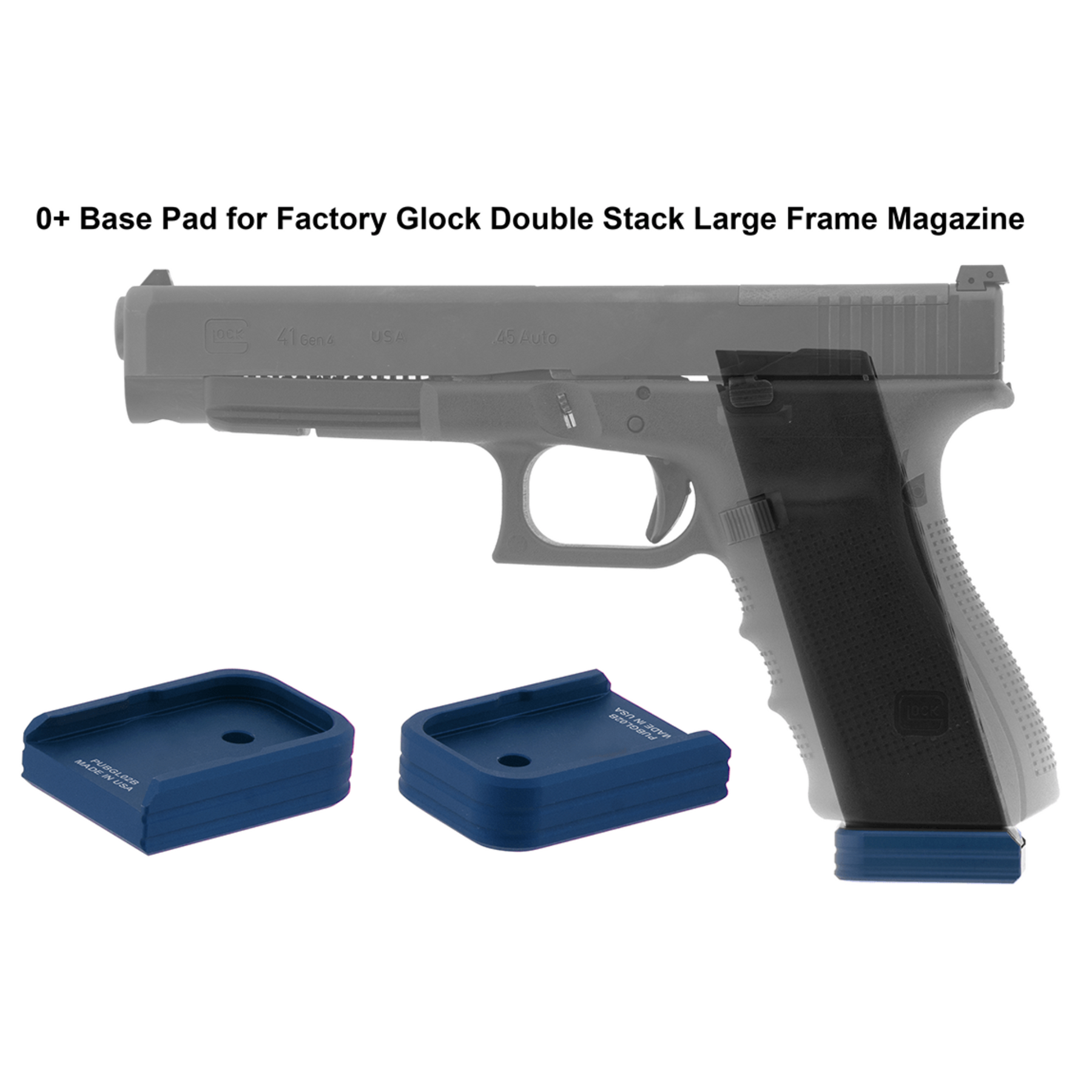 UTG | +0 BASE PAD FOR GLOCK .45 ACP/10MM OEM MAGAZINE - Pad per caricatore