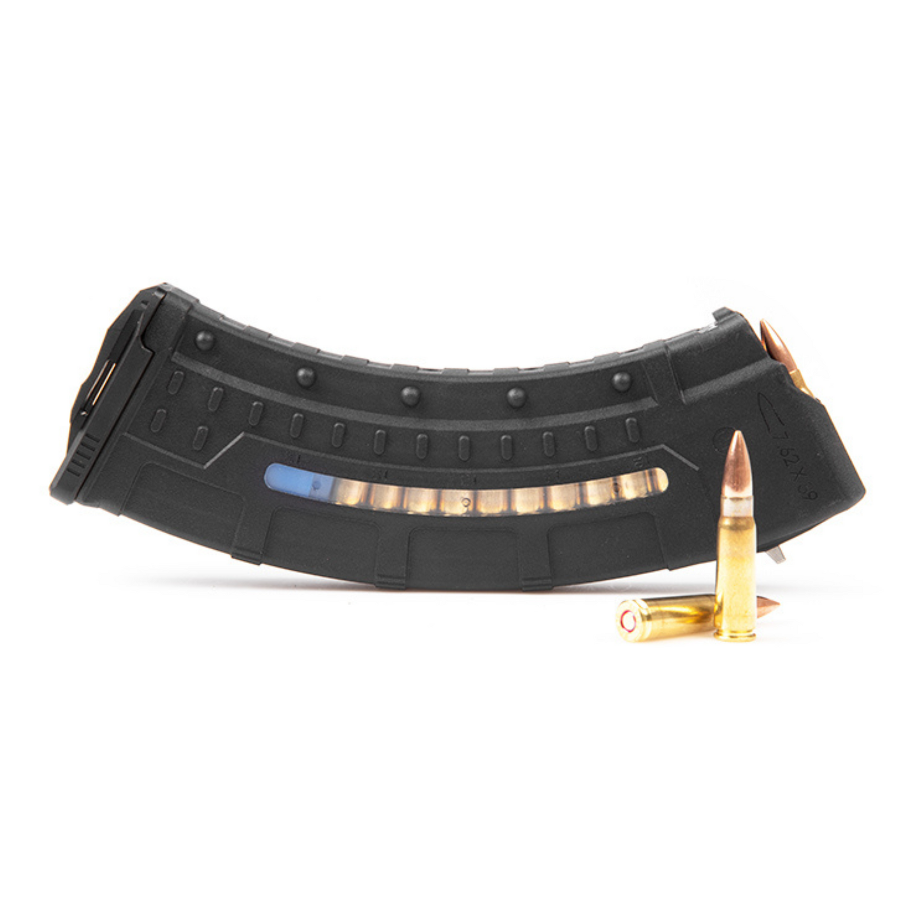 UTG | AK / AKM WINDOWED POLYMER MAGAZINE - 30 RND, 7.62 X 39 MM - Caricatore AK, 30 colpi, 7.62 x39 mm