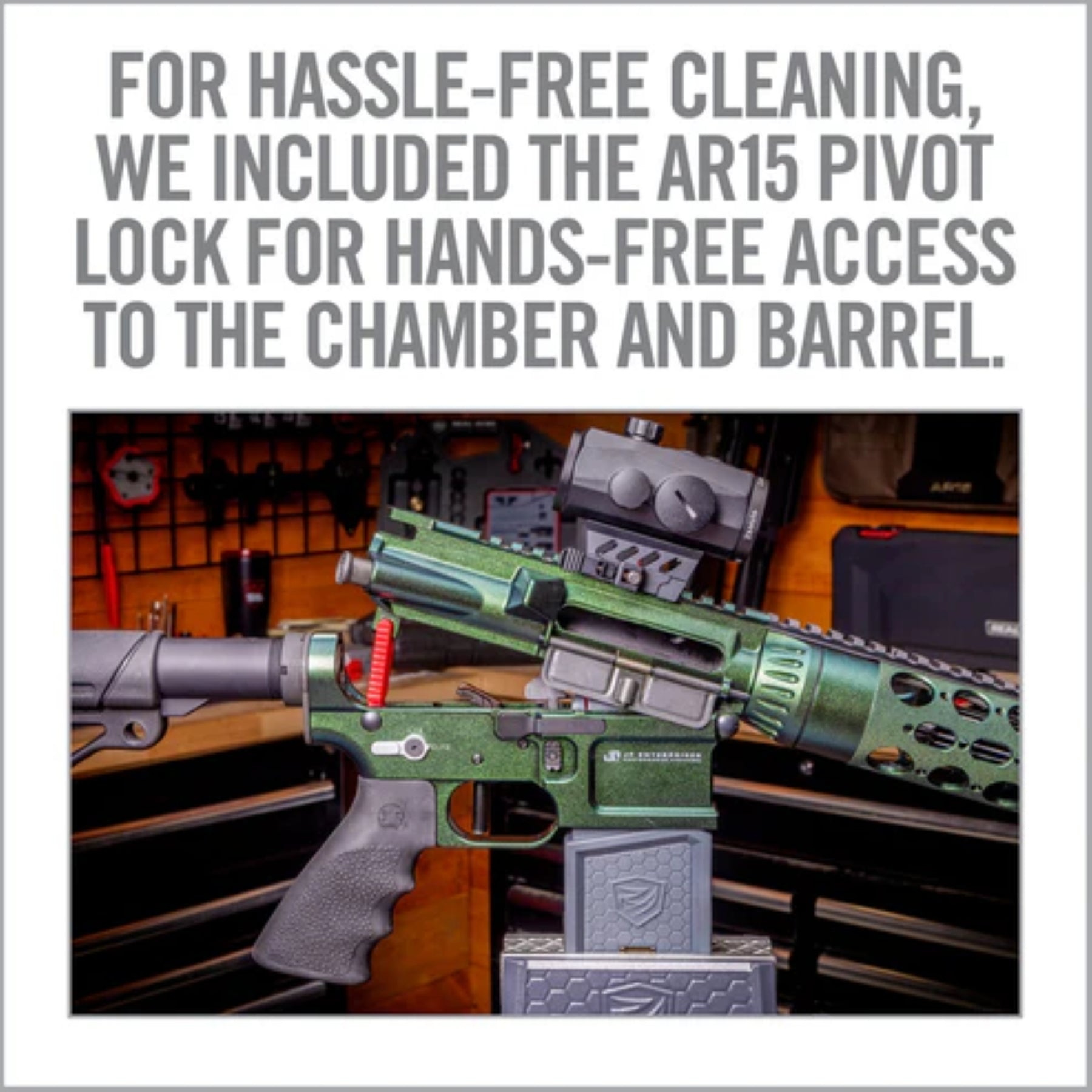 REAL AVID | SMART-FIT AR-15 VISE BLOCK WITH SLEEVE FOR AR10- Sistema di blocco per AR-15