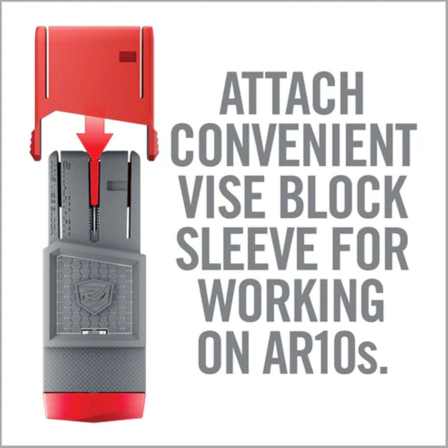 REAL AVID | SMART-FIT AR-15 VISE BLOCK WITH SLEEVE FOR AR10- Sistema di blocco per AR-15