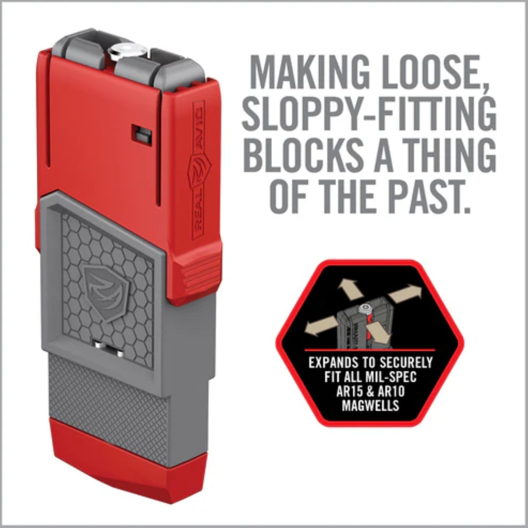 REAL AVID | SMART-FIT VISE BLOCK SLEEVE FOR AR10 - Adattatore AR10 per Smart-Fit AR15 Vise Block