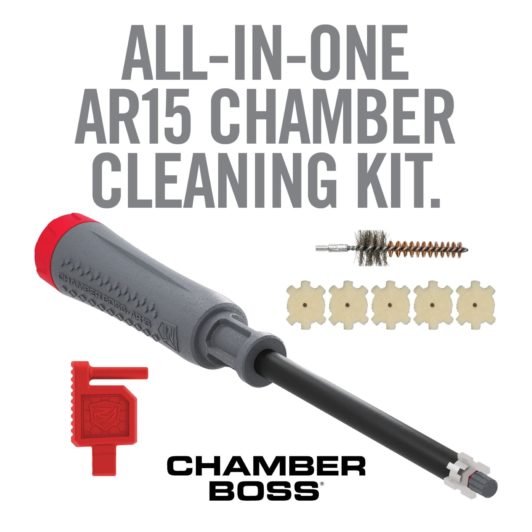 REAL AVID | CHAMBER BOSS AR15 - Strumento per la pulizia della camera di scoppio AR-15