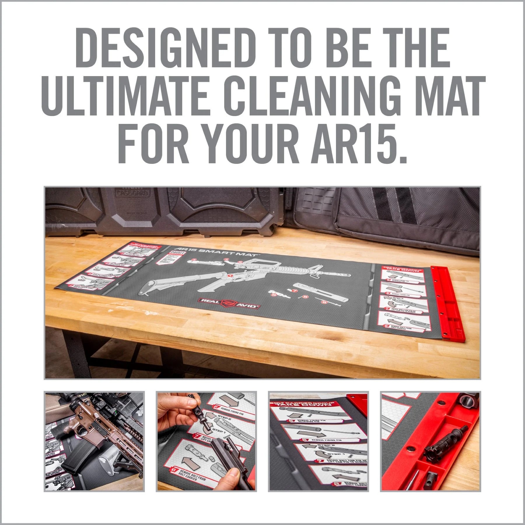 REAL AVID | AR15 SMART MAT - Tappetino per manutenzione AR15
