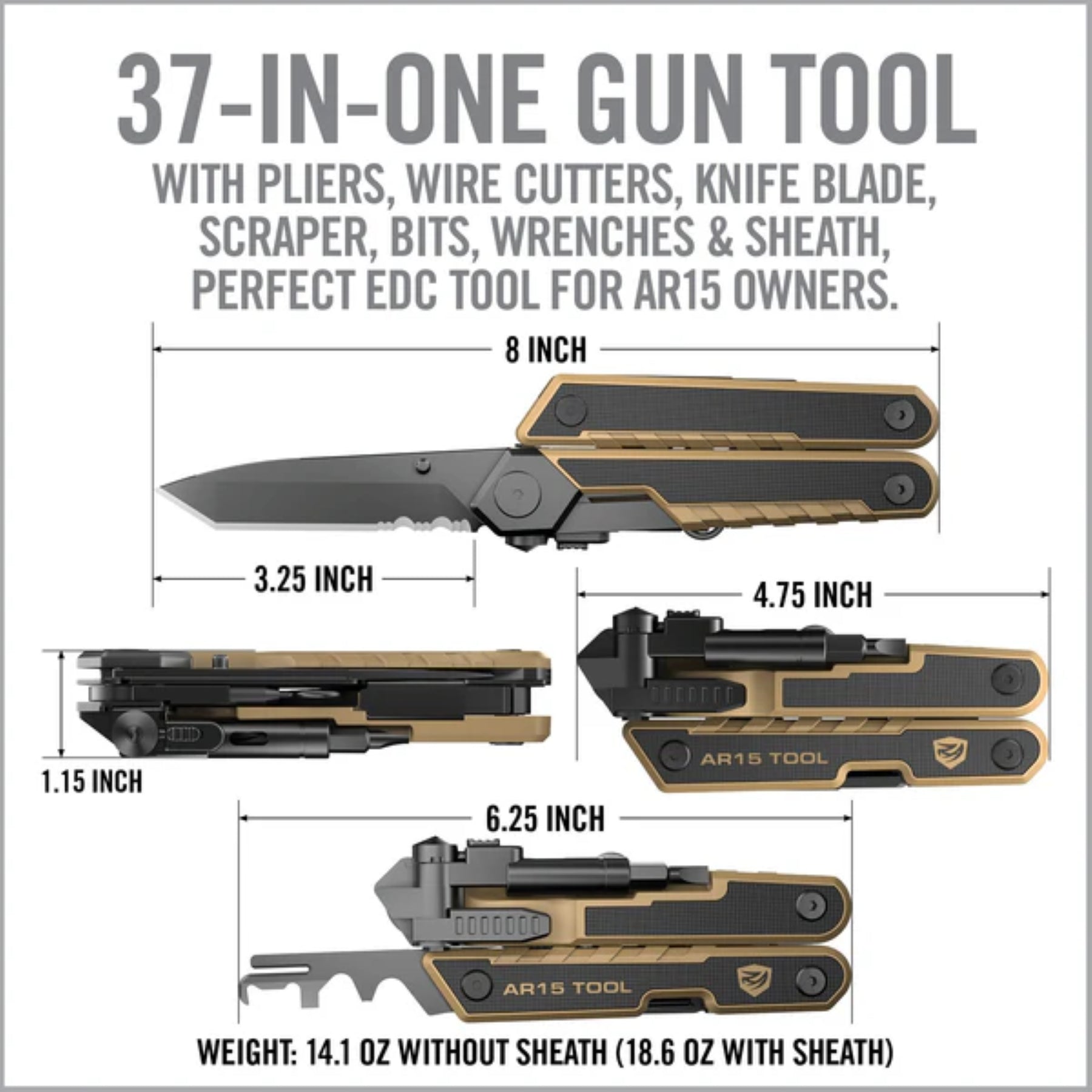 REAL AVID | AR15 TOOL - Multi tool per AR15