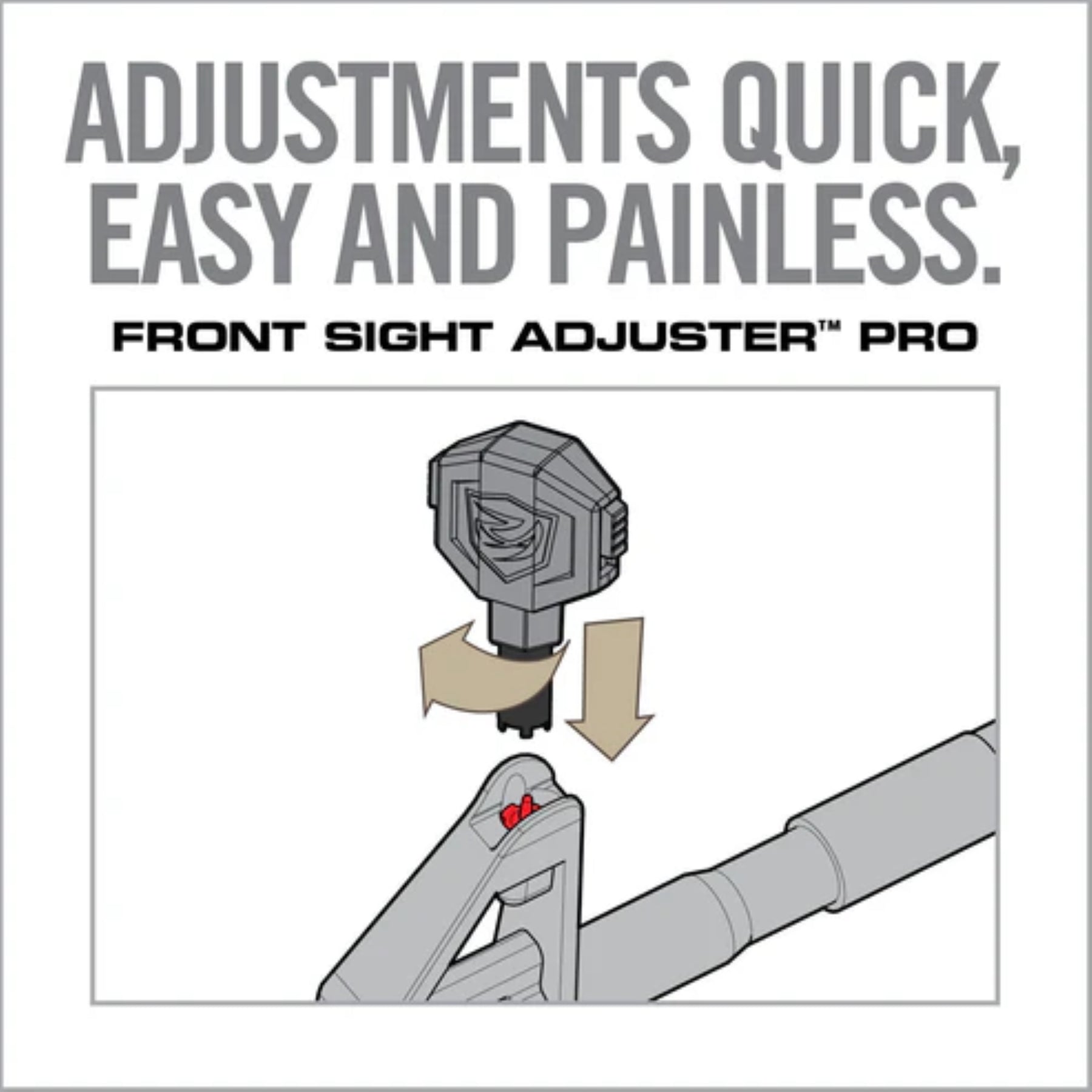 REAL AVID | FRONT SIGHT ADJUSTER PRO - Strumento di regolazione per mirini anteriori AR