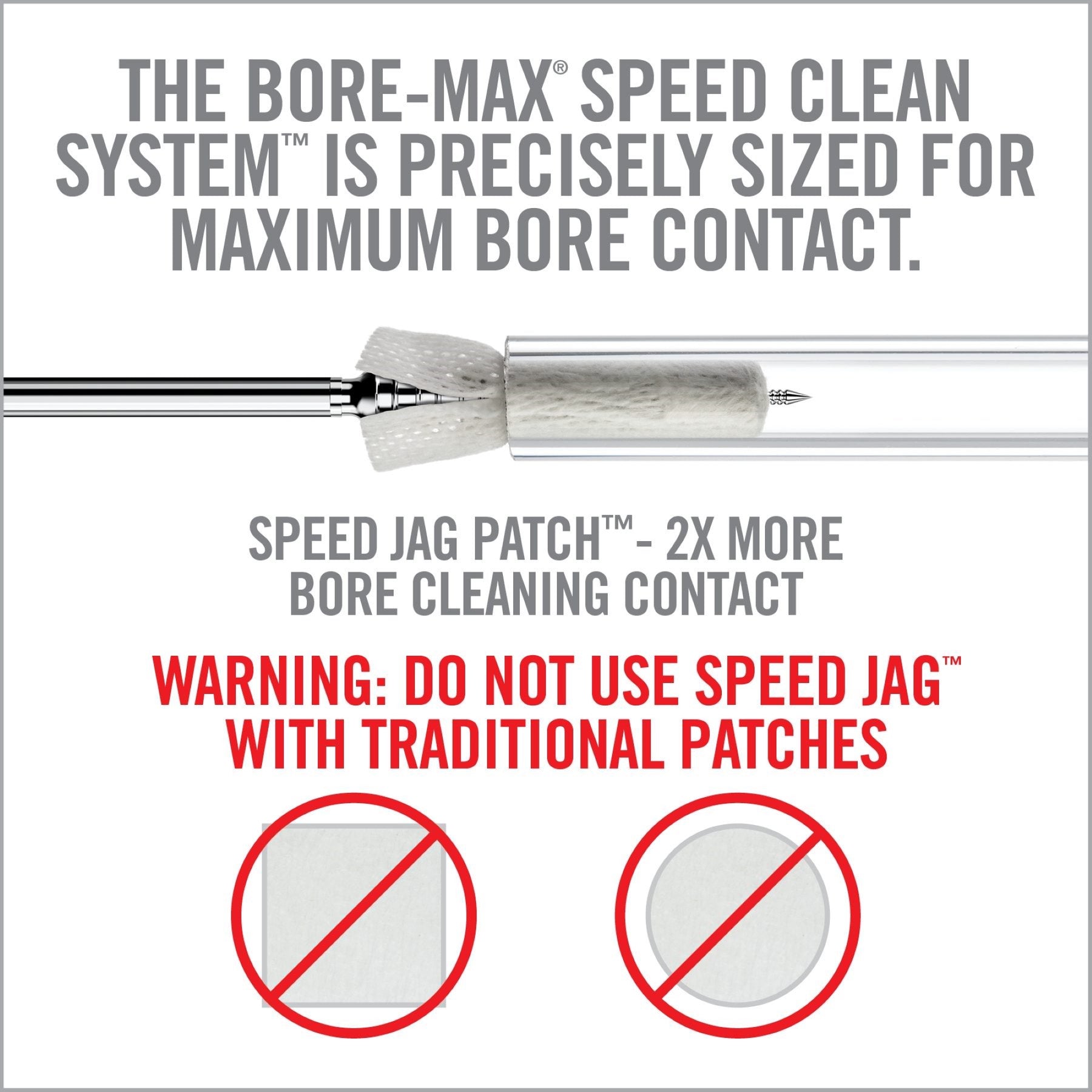 REAL AVID | BORE-MAX SPEED CLEAN SYSTEM .30 CAL / 7.62 MM - Set scovolino e Jag .30 Cal / 7.62 mm