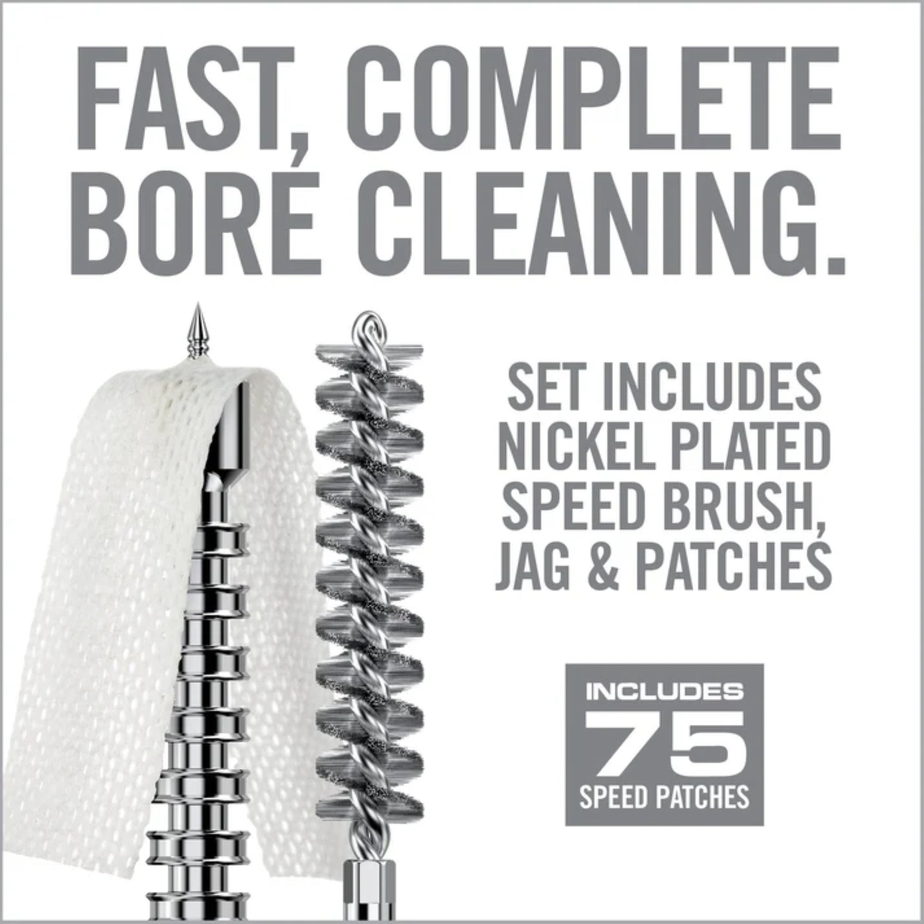 REAL AVID | BORE-MAX SPEED CLEAN SYSTEM .380 CAL / 9 MM - Set scovolino e Jag .380 Cal / 9 mm