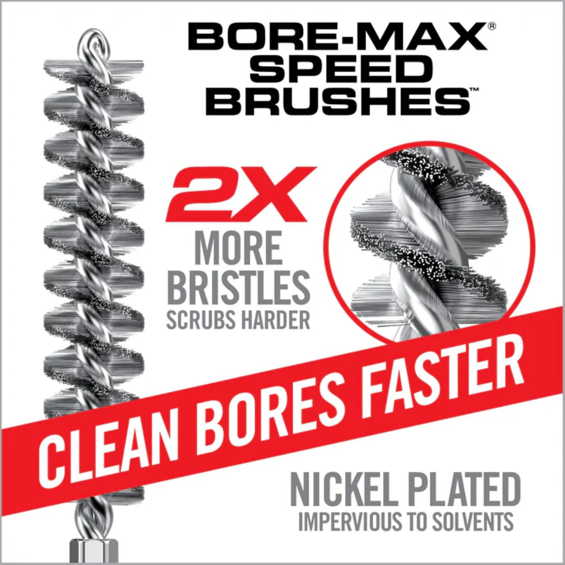 REAL AVID | BORE-MAX SPEED CLEAN SYSTEM .380 CAL / 9 MM - Set scovolino e Jag .380 Cal / 9 mm