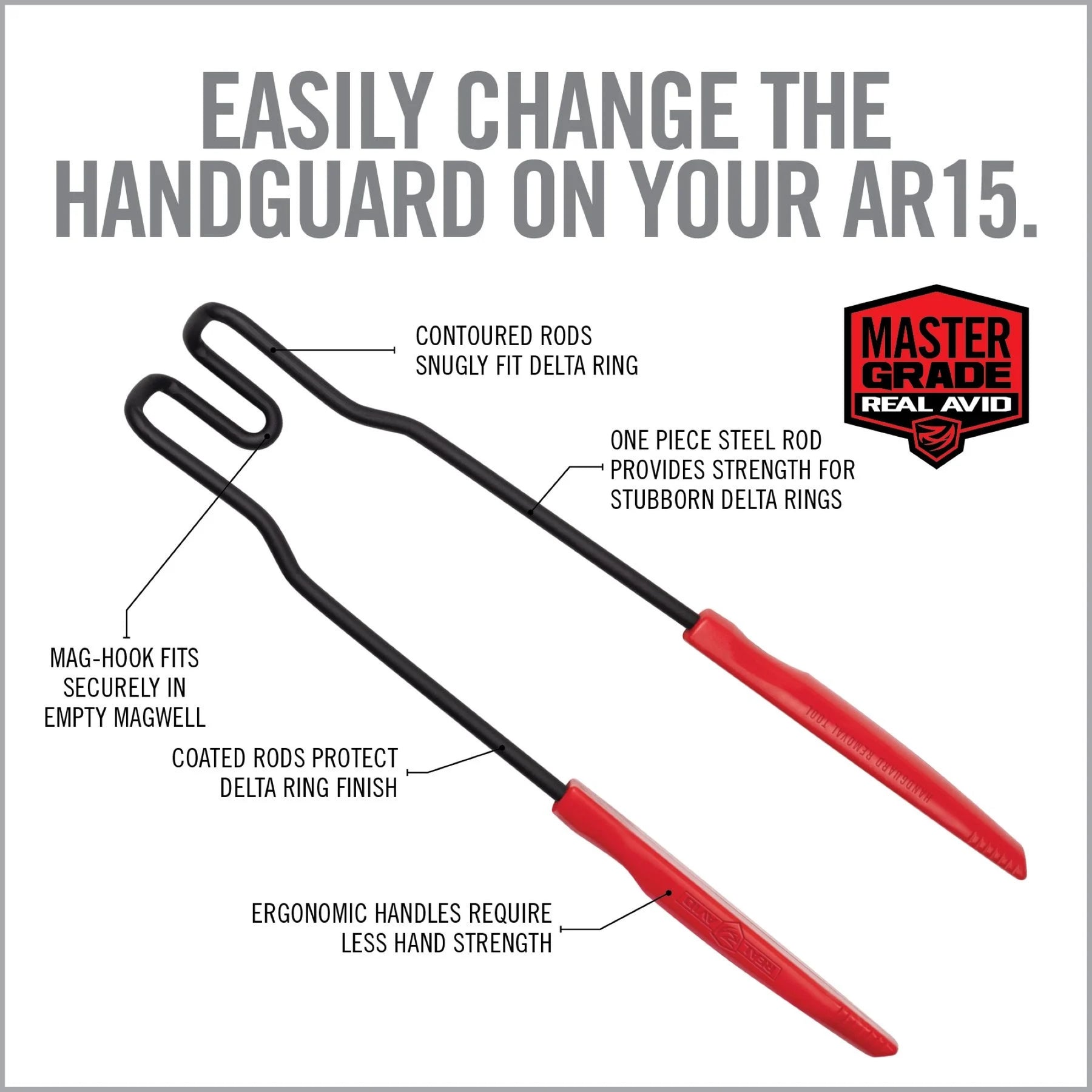 REAL AVID | EASY GRIP HANDGUARD REMOVAL - Strumento rimozione del paramano AR