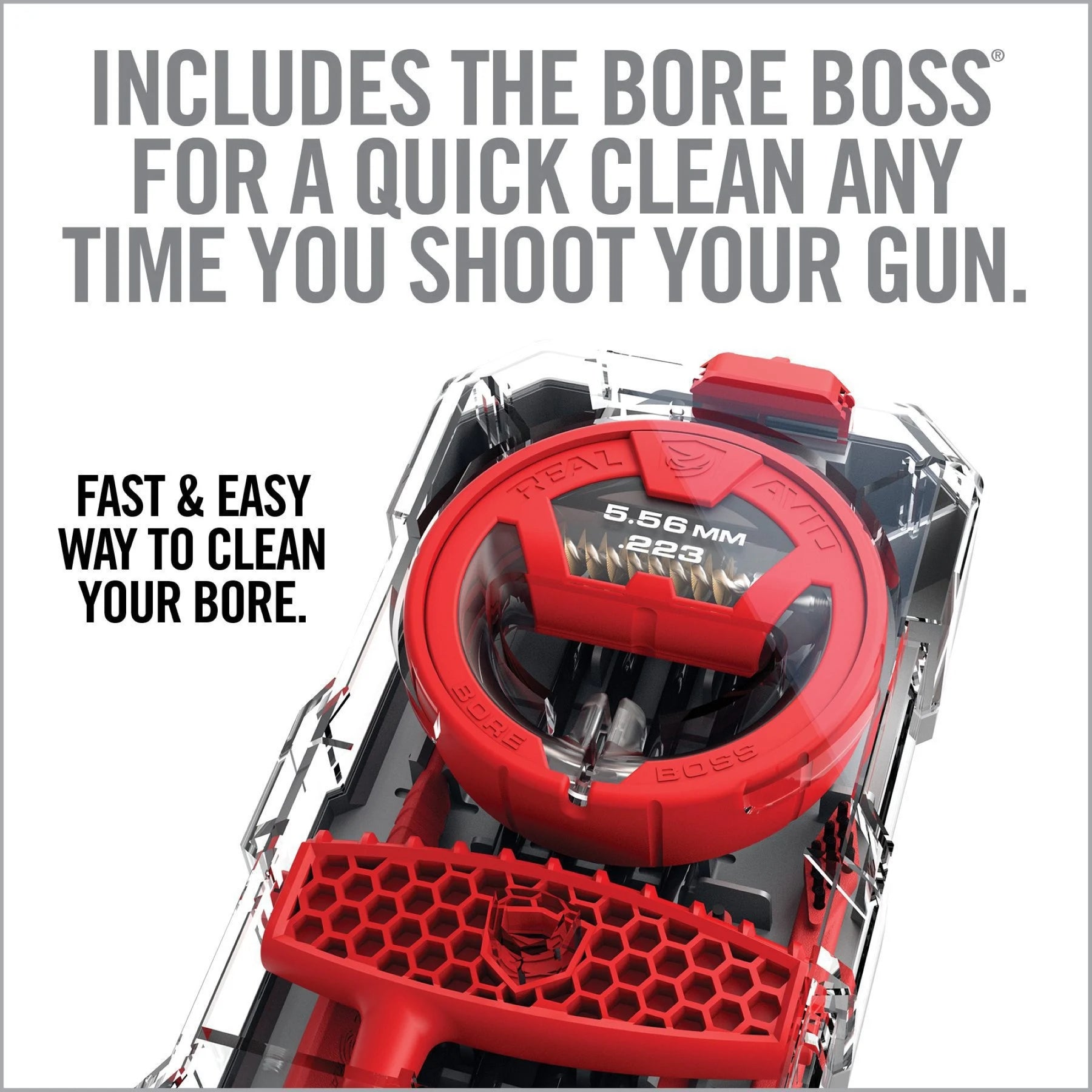 REAL AVID | GUN BOSS MULTI KIT .223 / 5.56 mm - Kit di pulizia per CAL .223 / 5.56 mm