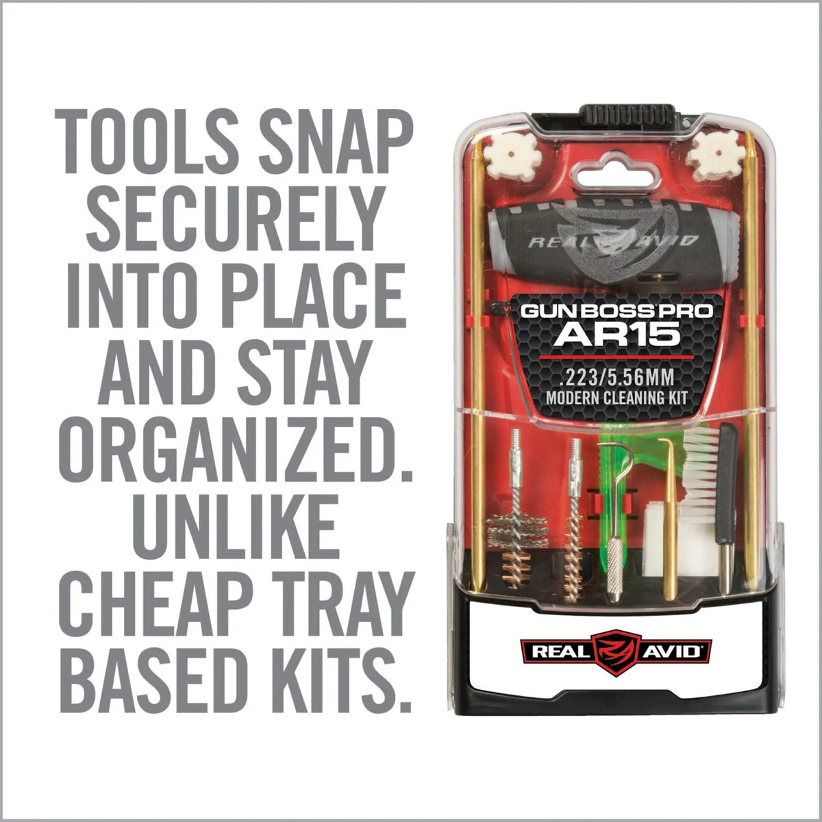 REAL AVID | GUN BOSS AR15 PRO CLEANING KIT - Kit di pulizia per AR-15