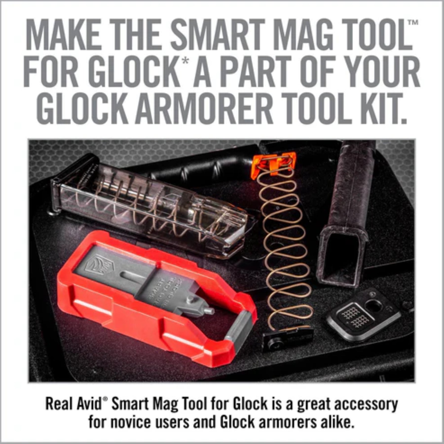 REAL AVID | SMART MAG TOOL FOR GLOCK - Strumento di disassemblaggio caricatori Glock