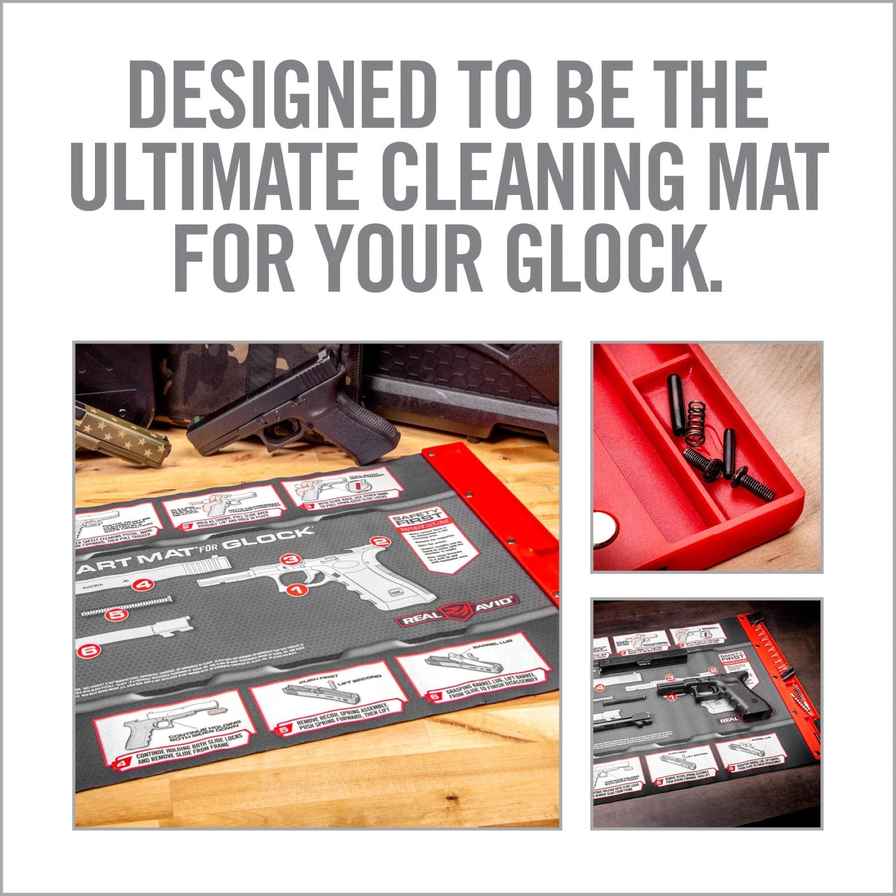 REAL AVID | GLOCK SMART MAT - Tappetino per manutenzione Glock