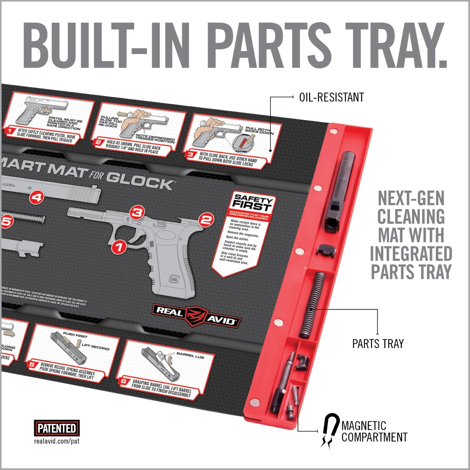 REAL AVID | GLOCK SMART MAT - Tappetino per manutenzione Glock