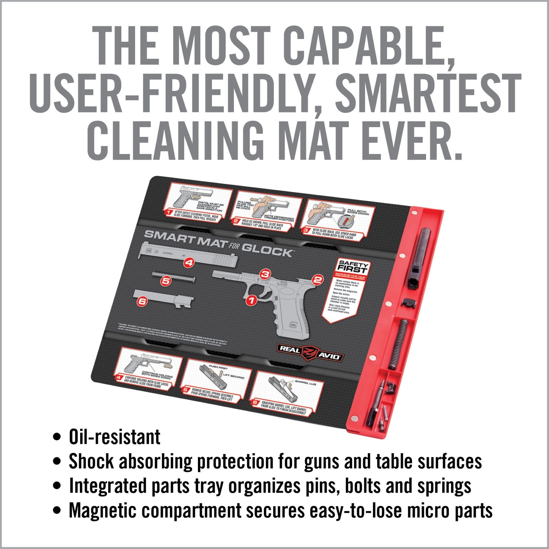 REAL AVID | GLOCK SMART MAT - Tappetino per manutenzione Glock