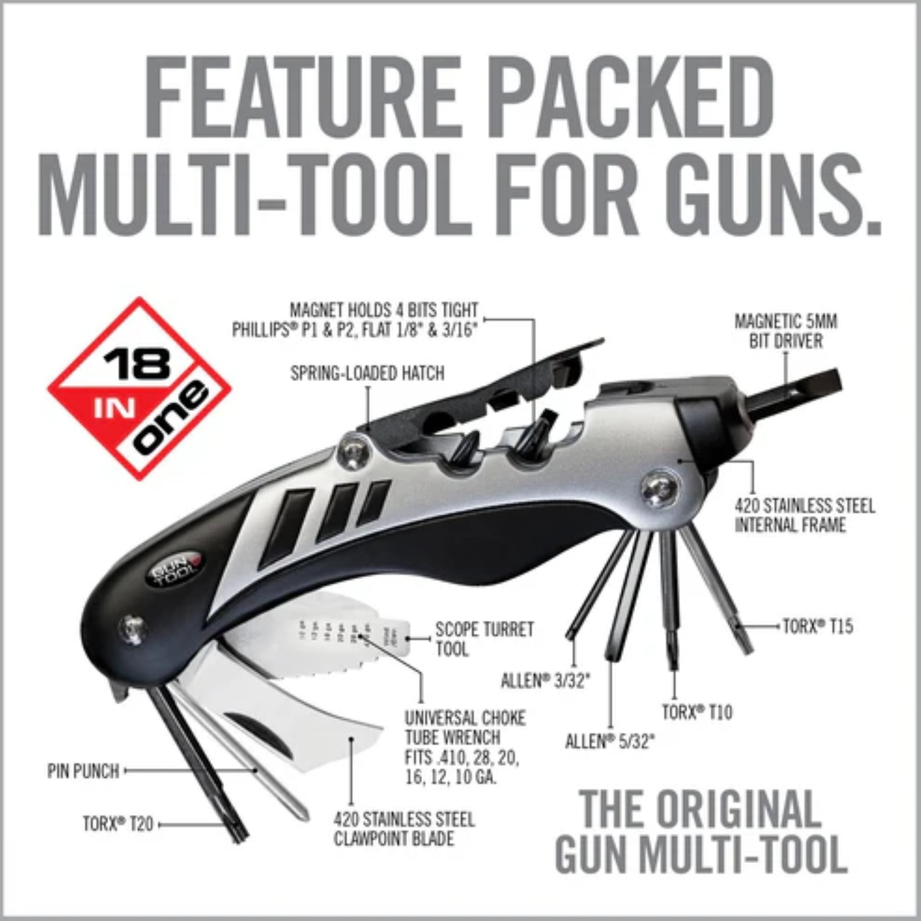 REAL AVID | THE GUN TOOL - Multi tool per fucili & shotgun
