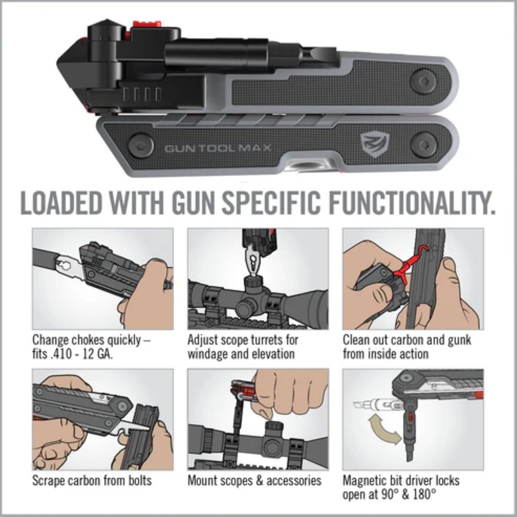 REAL AVID | GUN TOOL MAX - Multi tool per fucili & shotgun